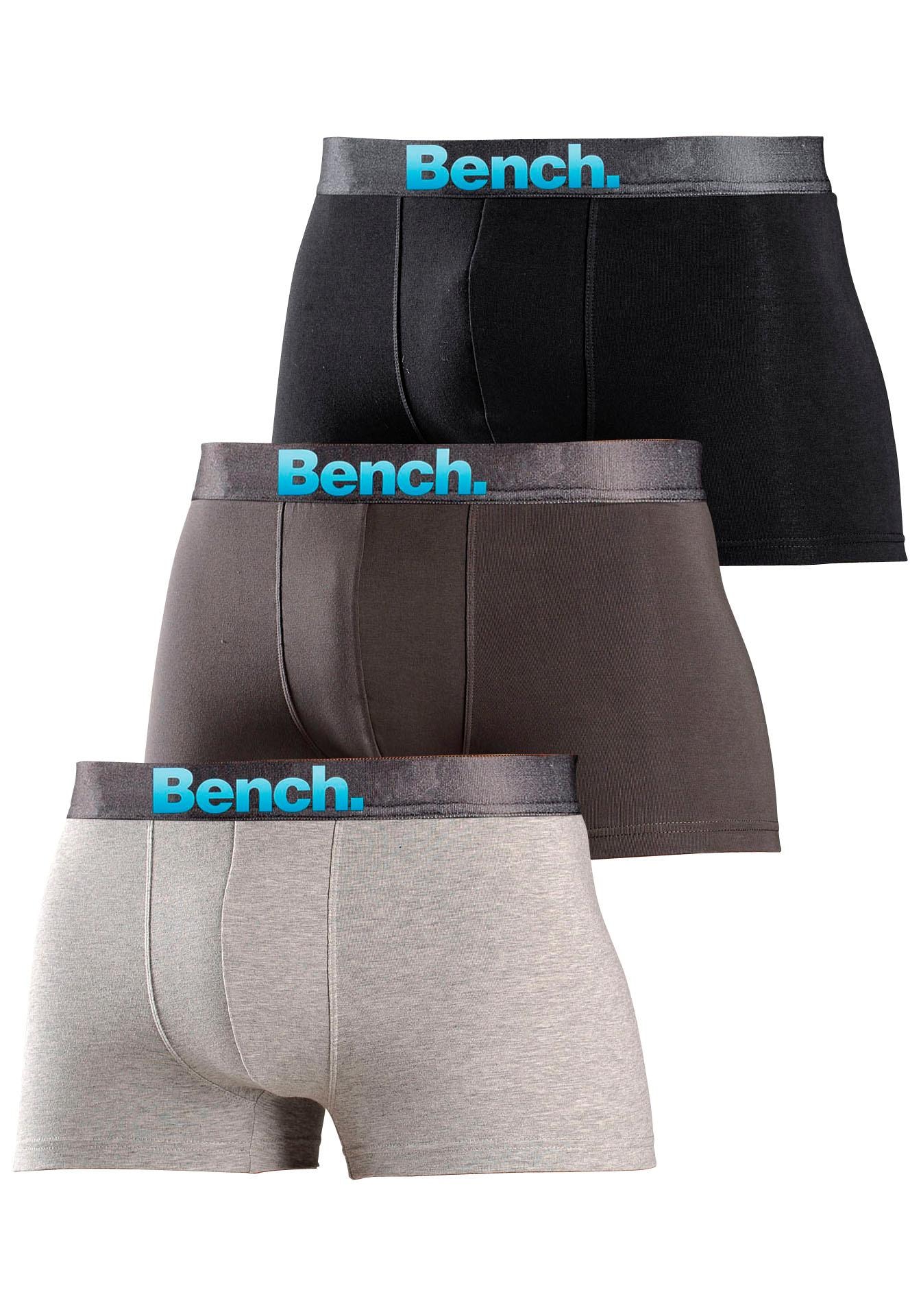 Bench. Boxer »Boxershorts für Herren«, (Packung, 3 St.), Unterhosen mit Logo Webbund