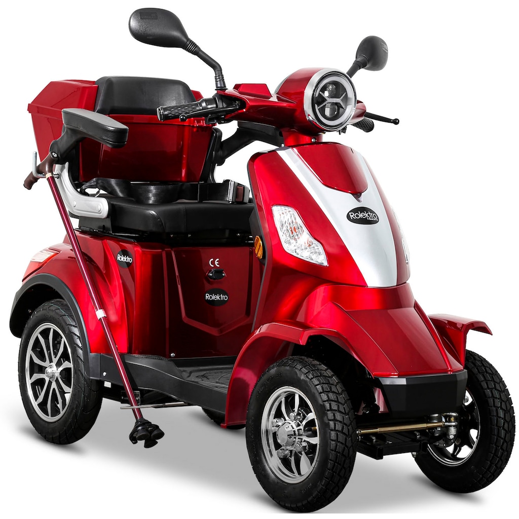 Rolektro Elektromobil »E-Quad 15, Blei-Gel-Akku«, 1000 W, 15 km/h, (mit Topcase)