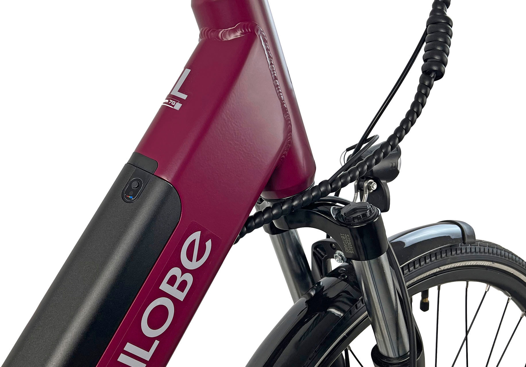 LLobe E-Bike »City E-Bike 28" Millenium 7G«, Frontmotor 250 W