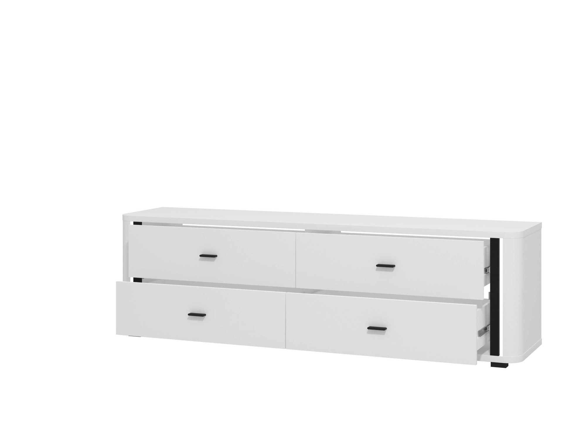 INOSIGN TV-Bank »York , TV-Kommode, TV-Schrank, TV-Bank« mit 4 geräumigen Schubladen, Breite 176,5 cm, wandmontage