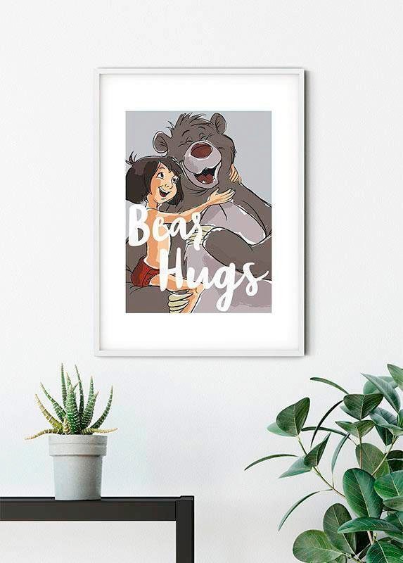 Komar Bild »Bear Hug«, Disney, (1 St.), Wandbild zur Dekoration im Kinderzimmer - ohne Rahmen