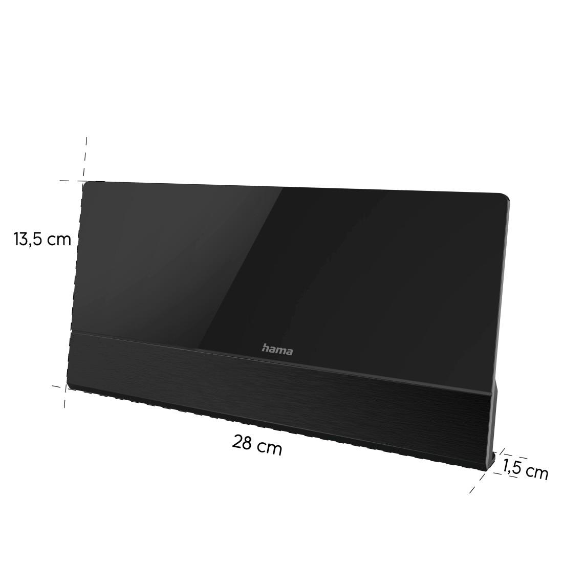 Hama Innenantenne »Zimmerantenne, Radio, TV, DAB+, DAB, DVB T2, UKW, aktiv«, DVB-T-DVB-T2-DAB+-DAB-UKW für Innenbereich