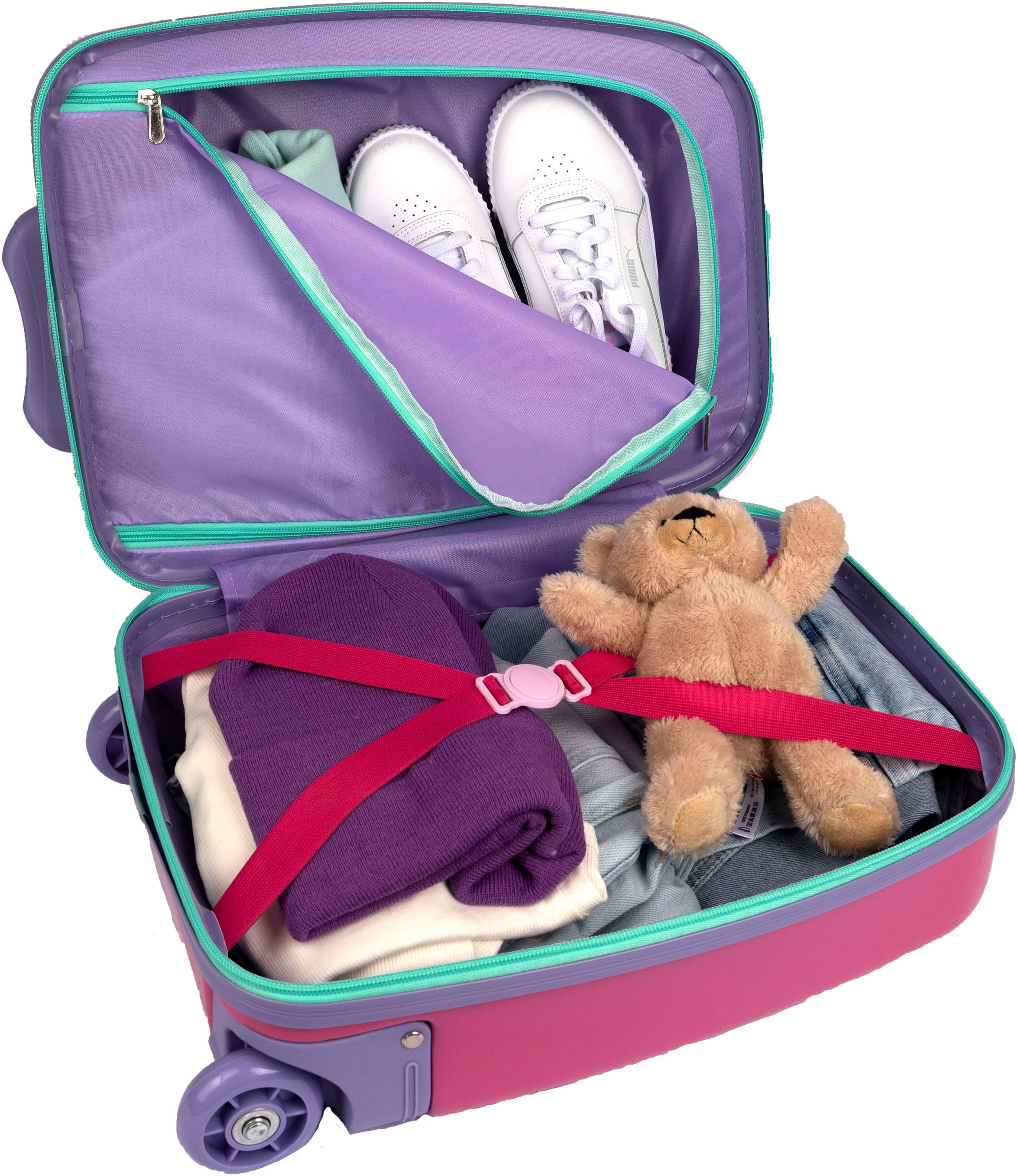 UNDERCOVER Kinderkoffer »Gabby's Dollhouse, 46 cm«, 2 Rollen, mit Teleskopstange
