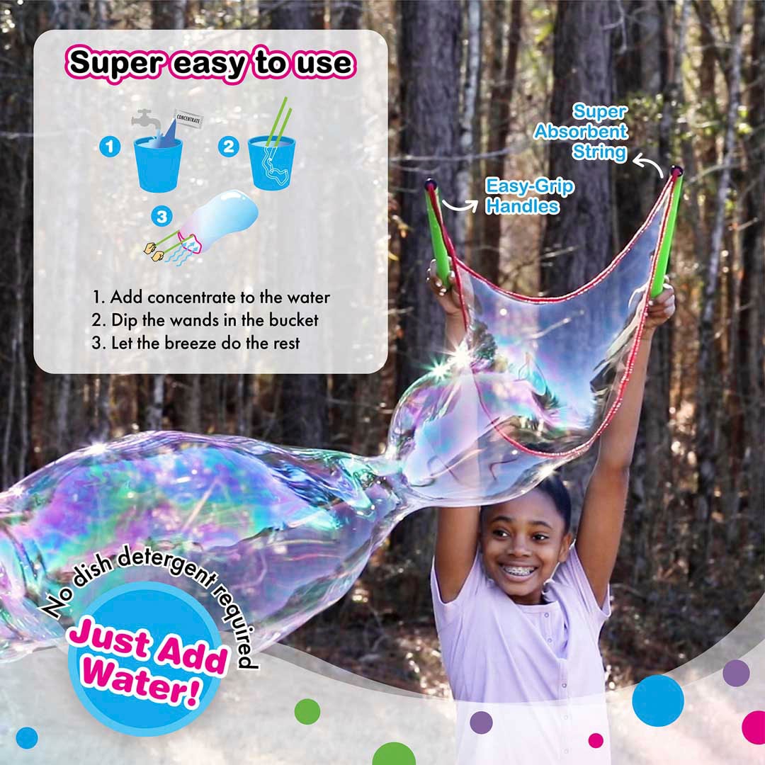 South Beach bubbles Kreativset »South Beach Bubbles, Riesenseifenblasen-Set.«
