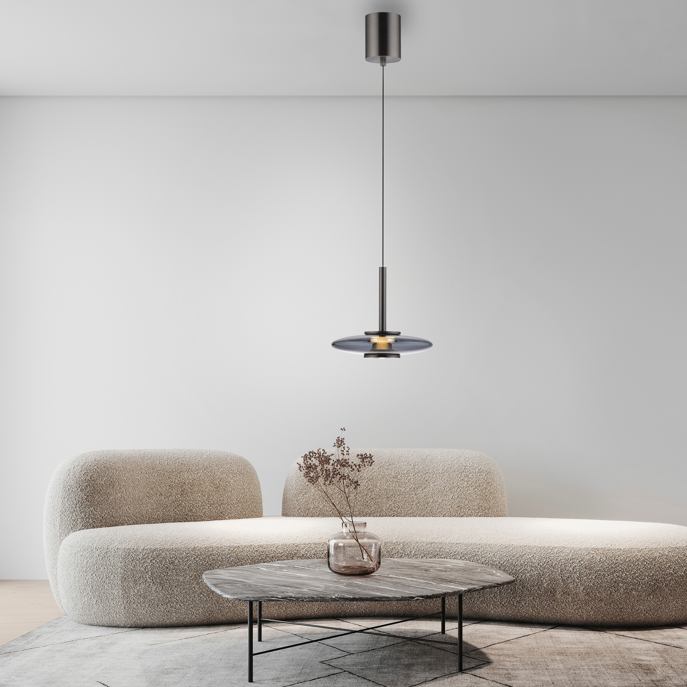 Neuhaus PURE LED Pendelleuchte »PURE Vitrum« LED-Board 1 Stk. Warmweiß Comfort Lift, dimmfähig über separaten Tronicdimmer