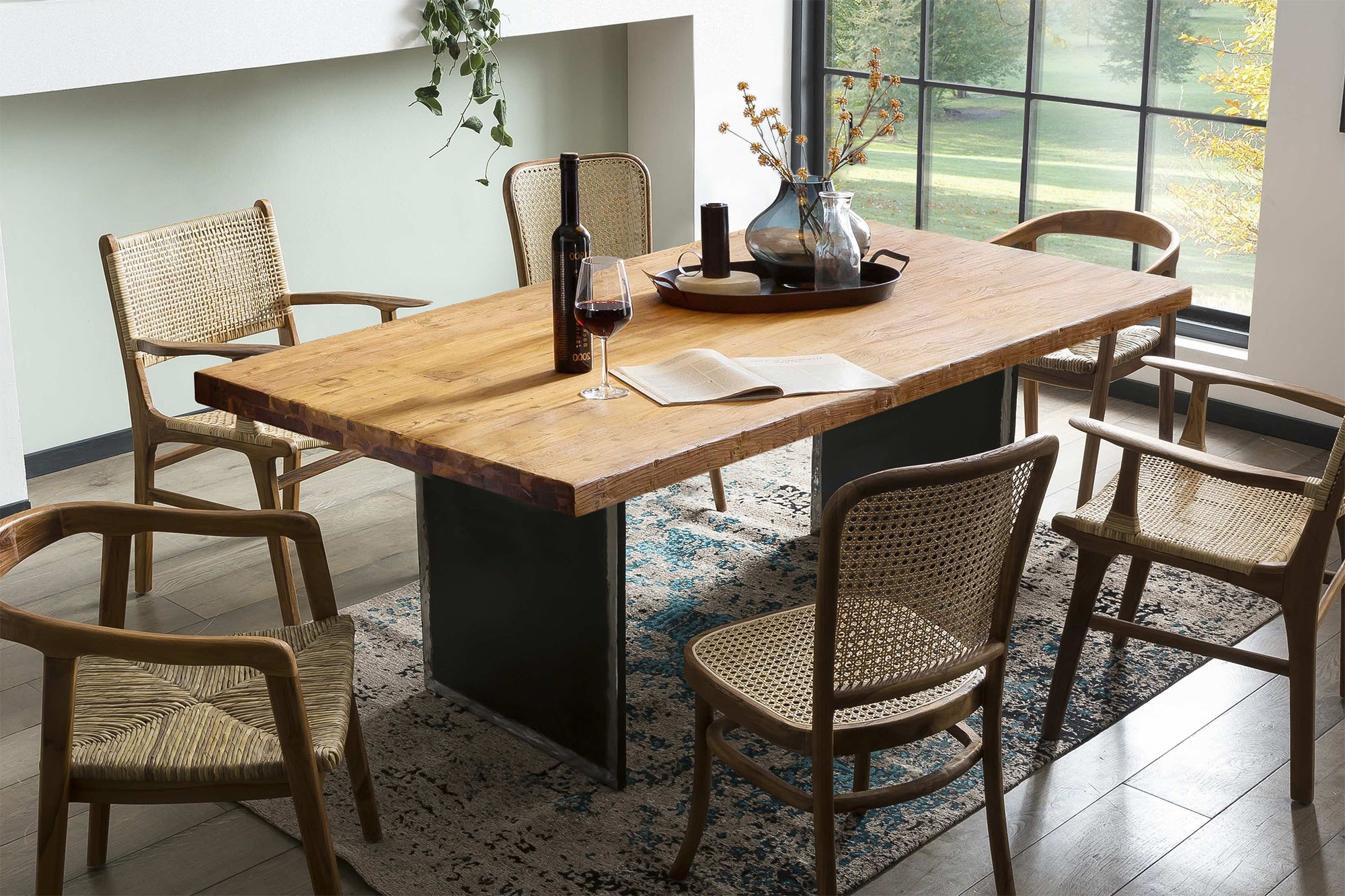 INOSIGN Esstisch 1 Stk. tlg. Gestell im Used Look günstig online kaufen