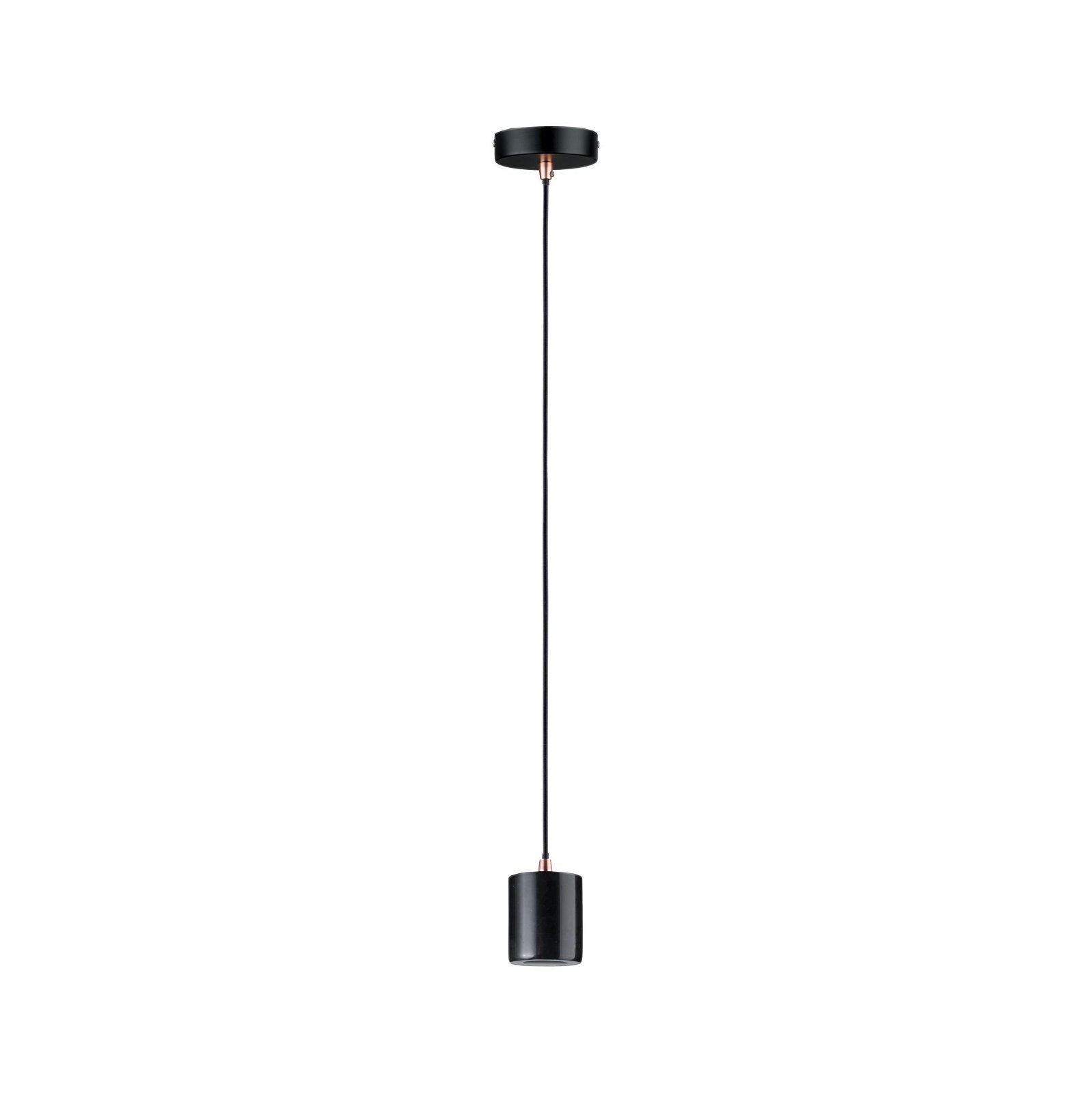 Paulmann Pendelleuchte »Neordic Nordin max. 1x60W Schwarz 230V Marmor«, 1 f günstig online kaufen