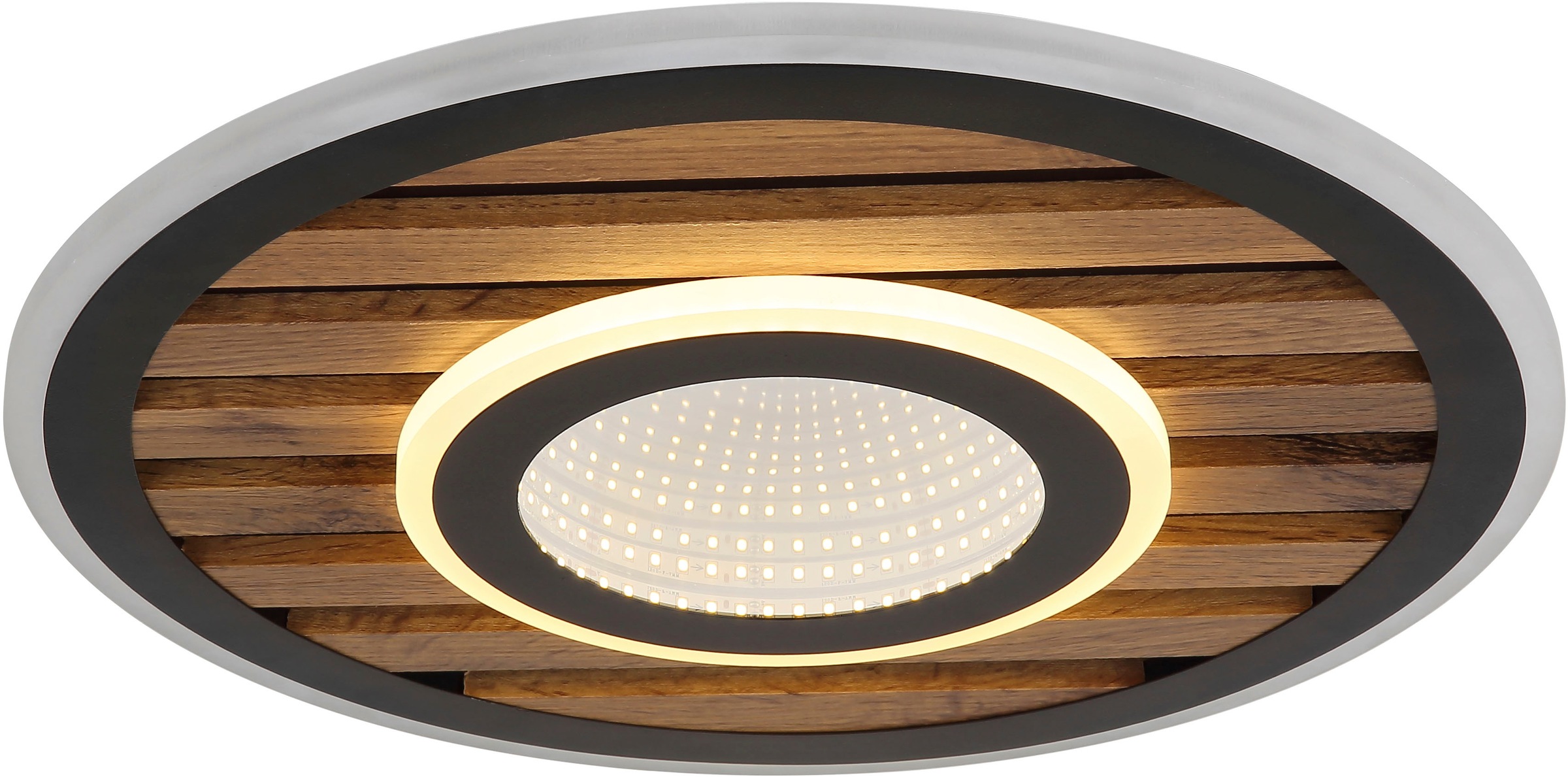 GLOBO LIGHTING LED Deckenleuchte »WOODY« LED-Modul 1 Stk. Warmweiß Deckenlampe, Wohnzimmer, Schlafzimmer, Design Lampe