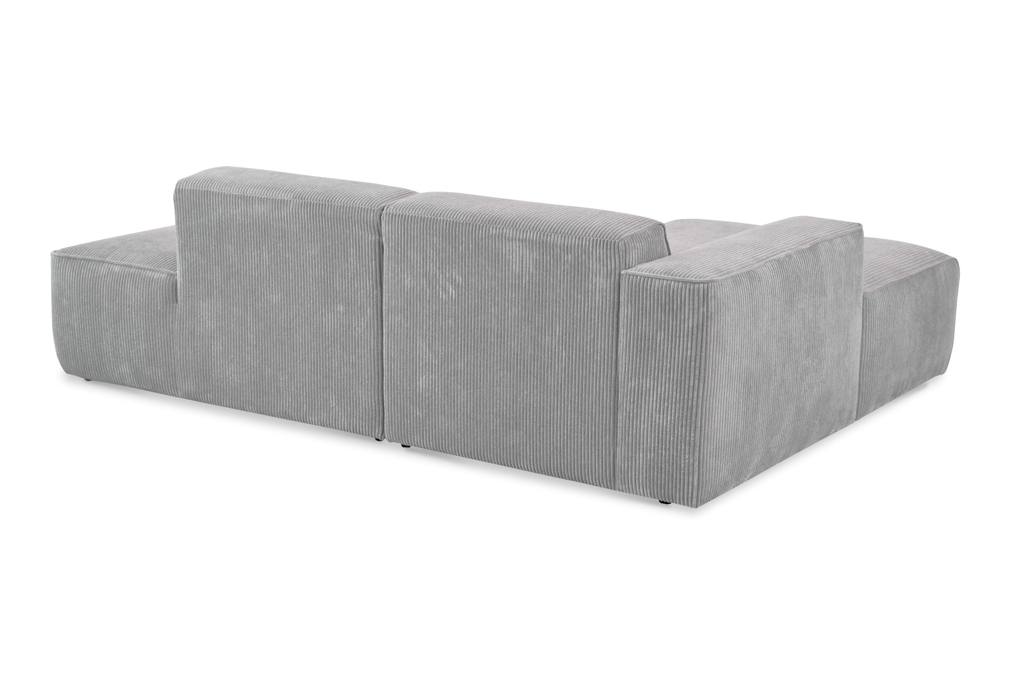 andas Ecksofa »Noord mit Kedernaht, Breite 227 cm, L-Form«, Cord, Struktur, Webstoff, mit Wellenunterfederung, Massivholzrahmen