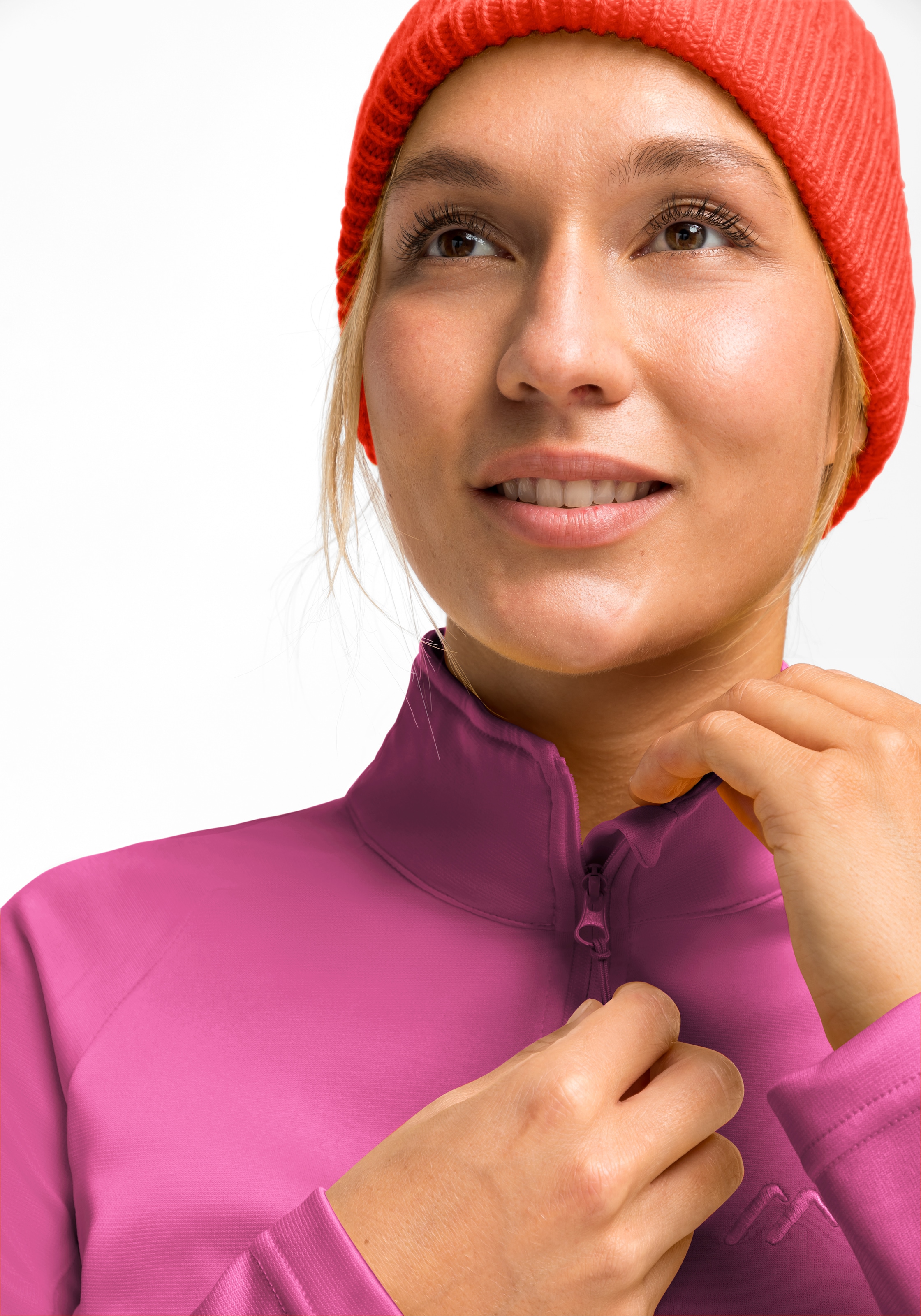 Maier Sports Fleecepullover »Eva«, Damen Fleece, funktioneller Midlayer, Half-Zip, Regular Fit