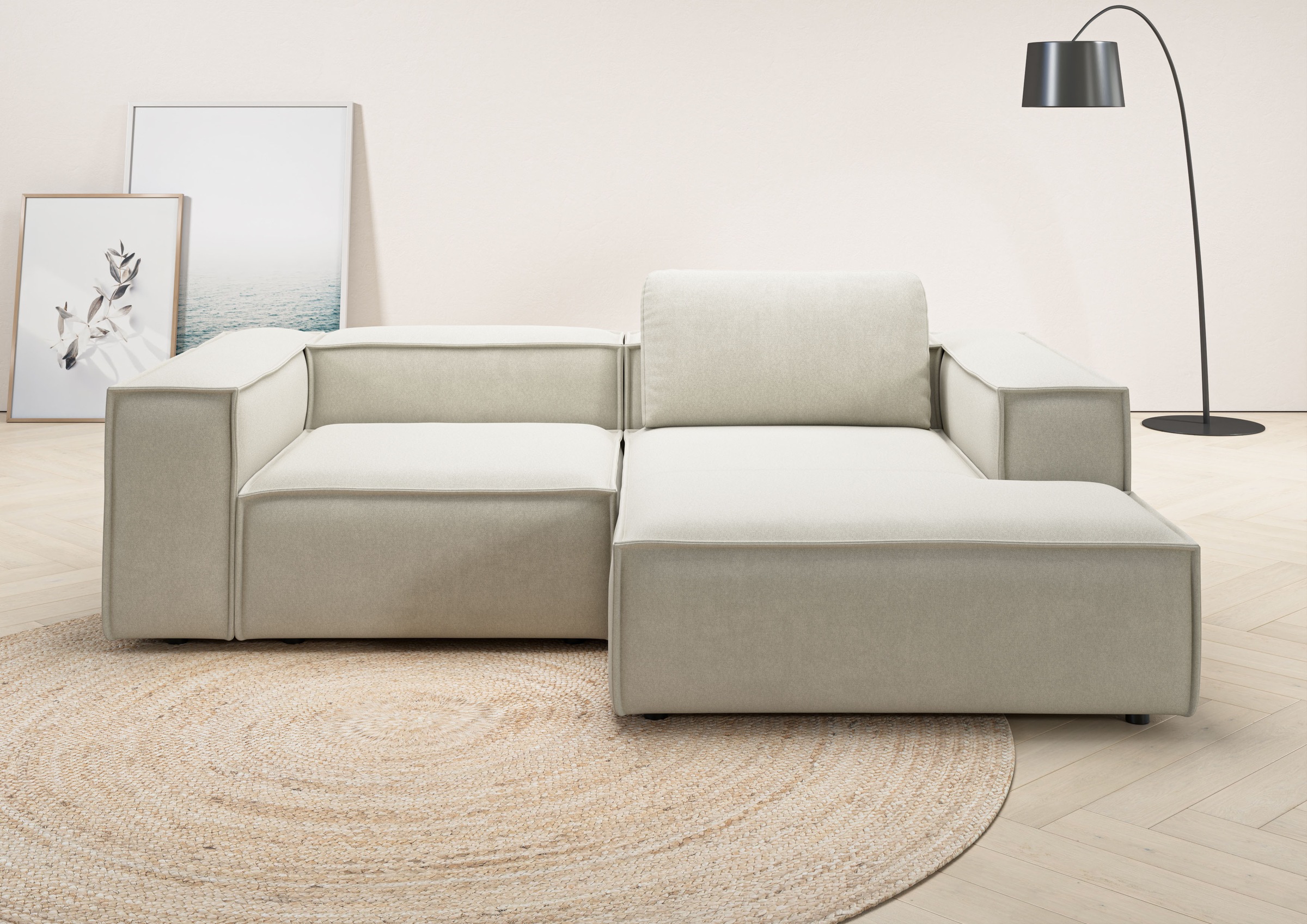 Places of Style Ecksofa »Watertown, kompakte L-Form, 246 cm breite für klei günstig online kaufen