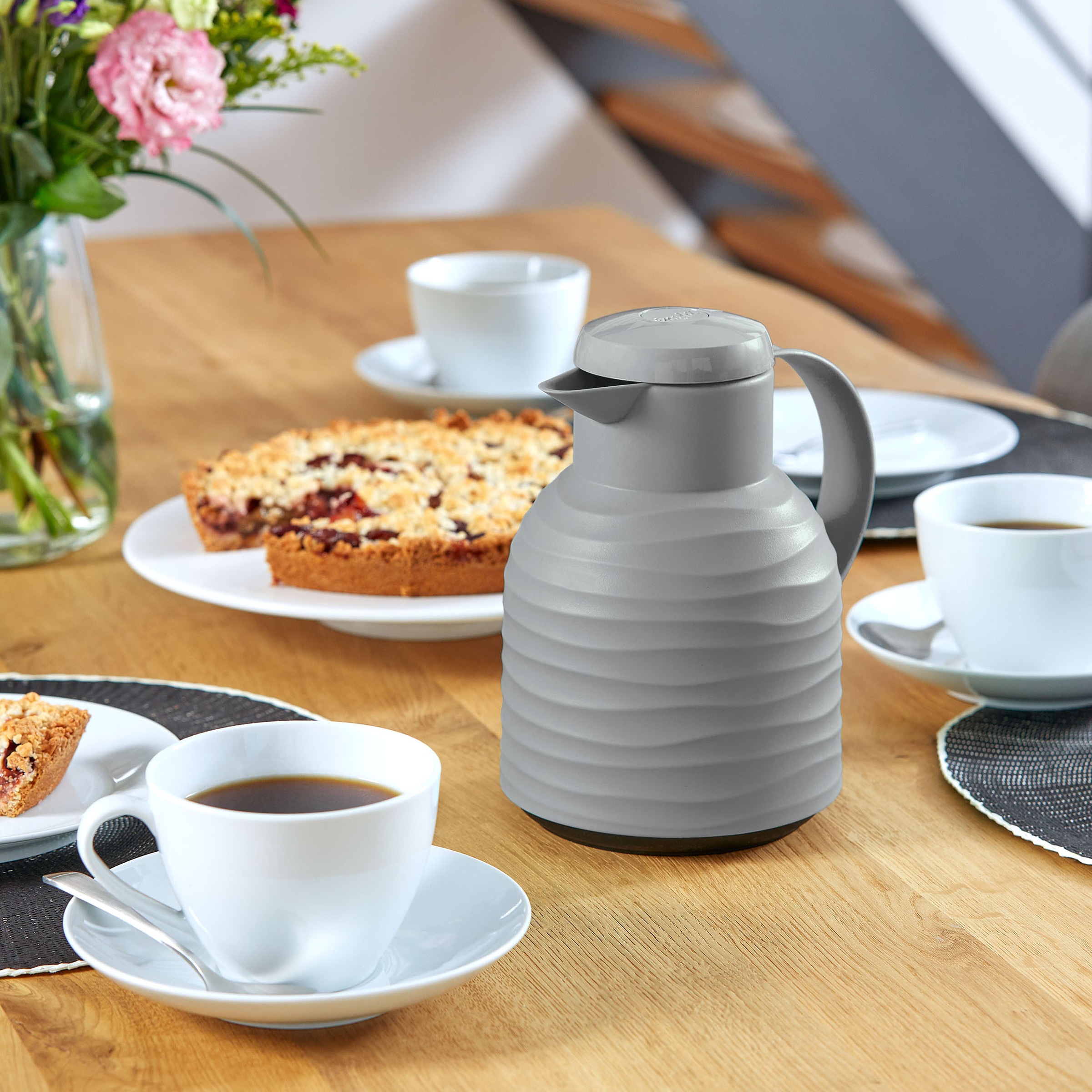Emsa Isolierkanne »Samba Wave«, 1 l, Made in Germany, 12h warm/24h kalt, Qu günstig online kaufen