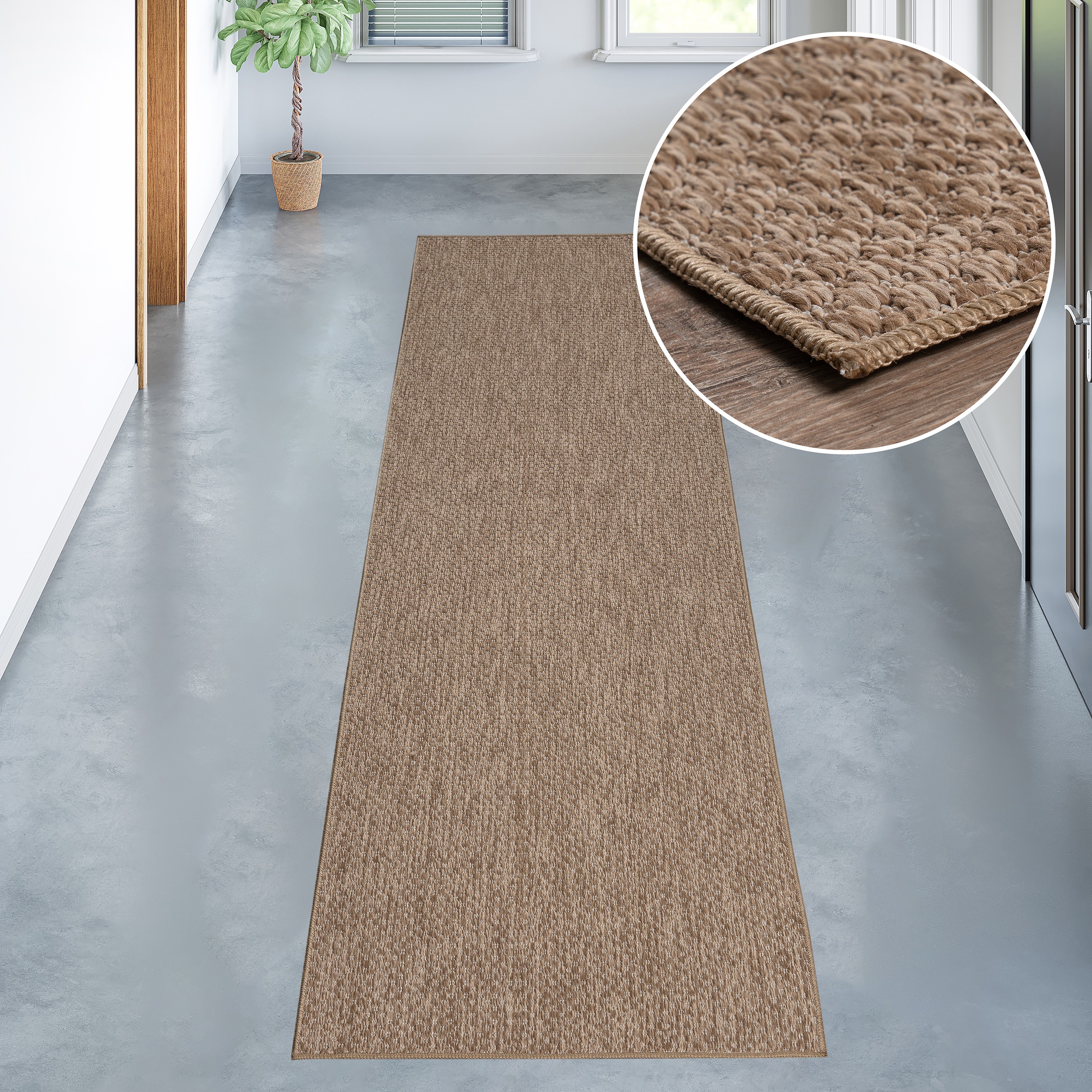 my home Läufer »Rhodos«, rechteckig, 3 mm Höhe, Outdoor geeignet, Sisal-Opt günstig online kaufen