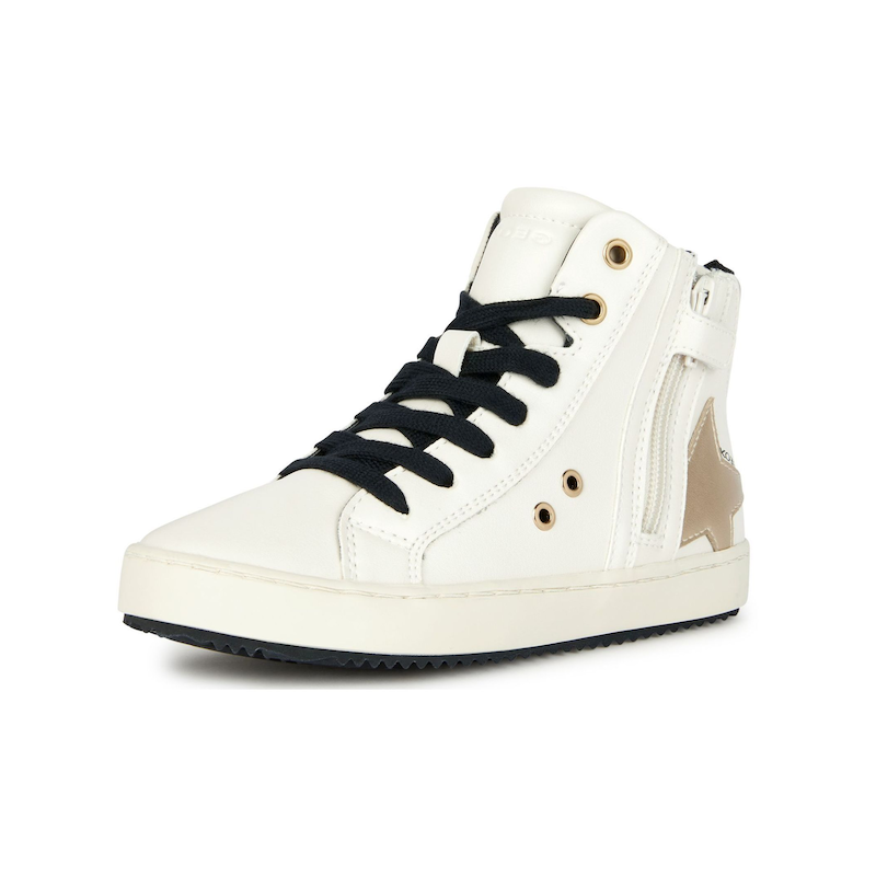 GEOX Sneaker »Sneaker Lederimitat/Textil« Ivory 28 28 Verschluss: Schnürung