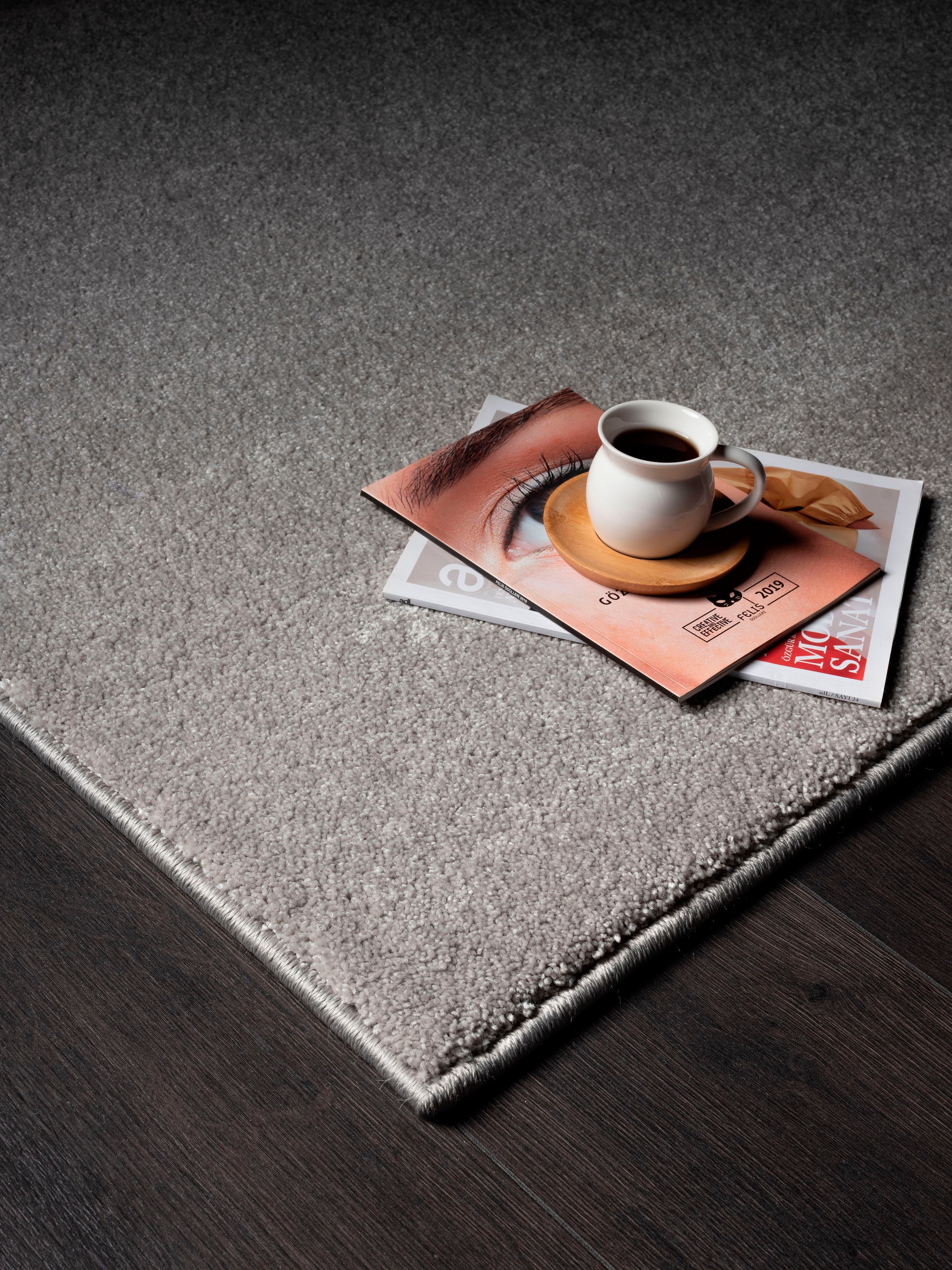 merinos Teppich »Montana«, rechteckig, 20 mm Höhe, Kurzflor, Uni-Farben, besonders weich