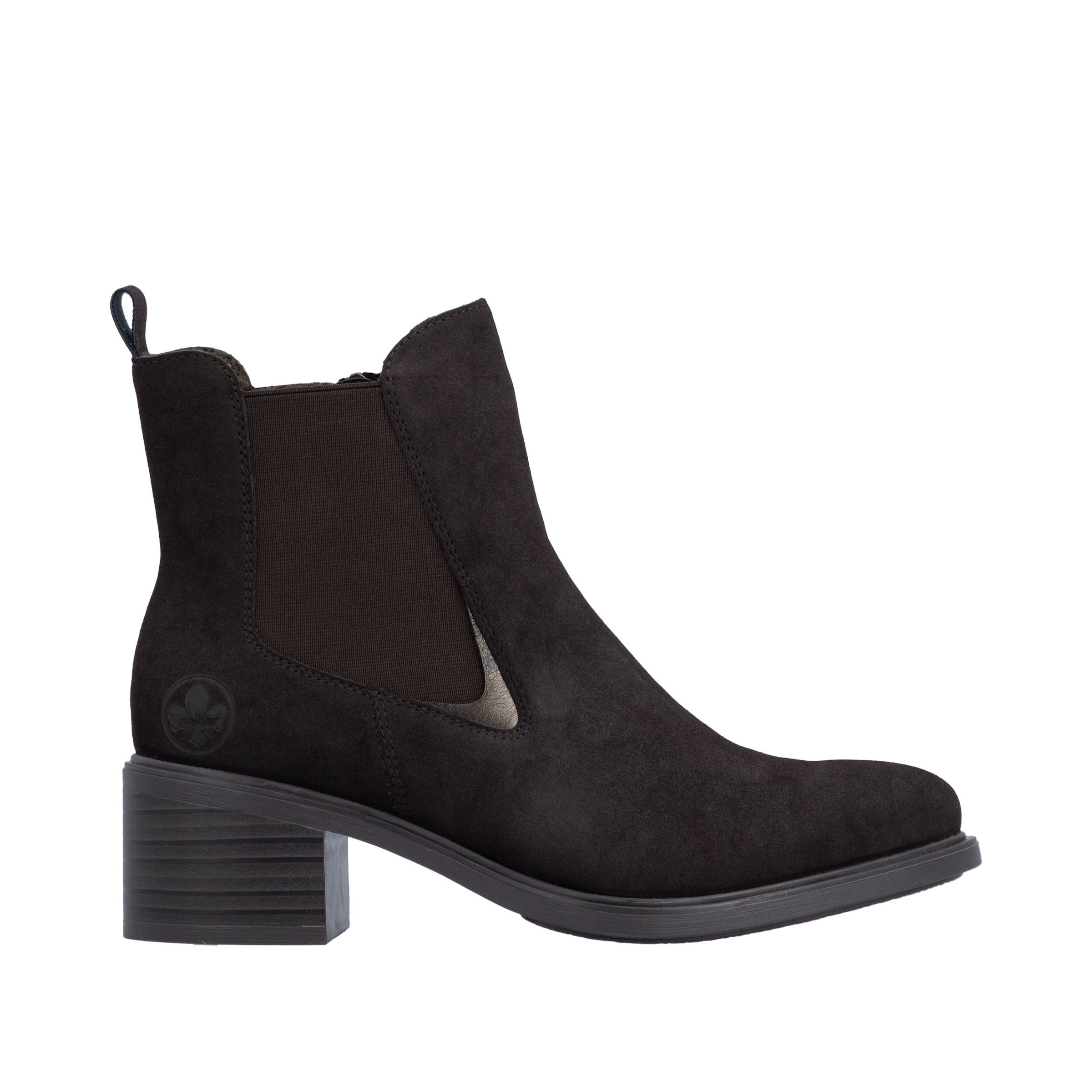 Rieker Chelseaboots  Stiefelette, Klassik-Boots, Blockabsatz, mit seitlichem Stretch
