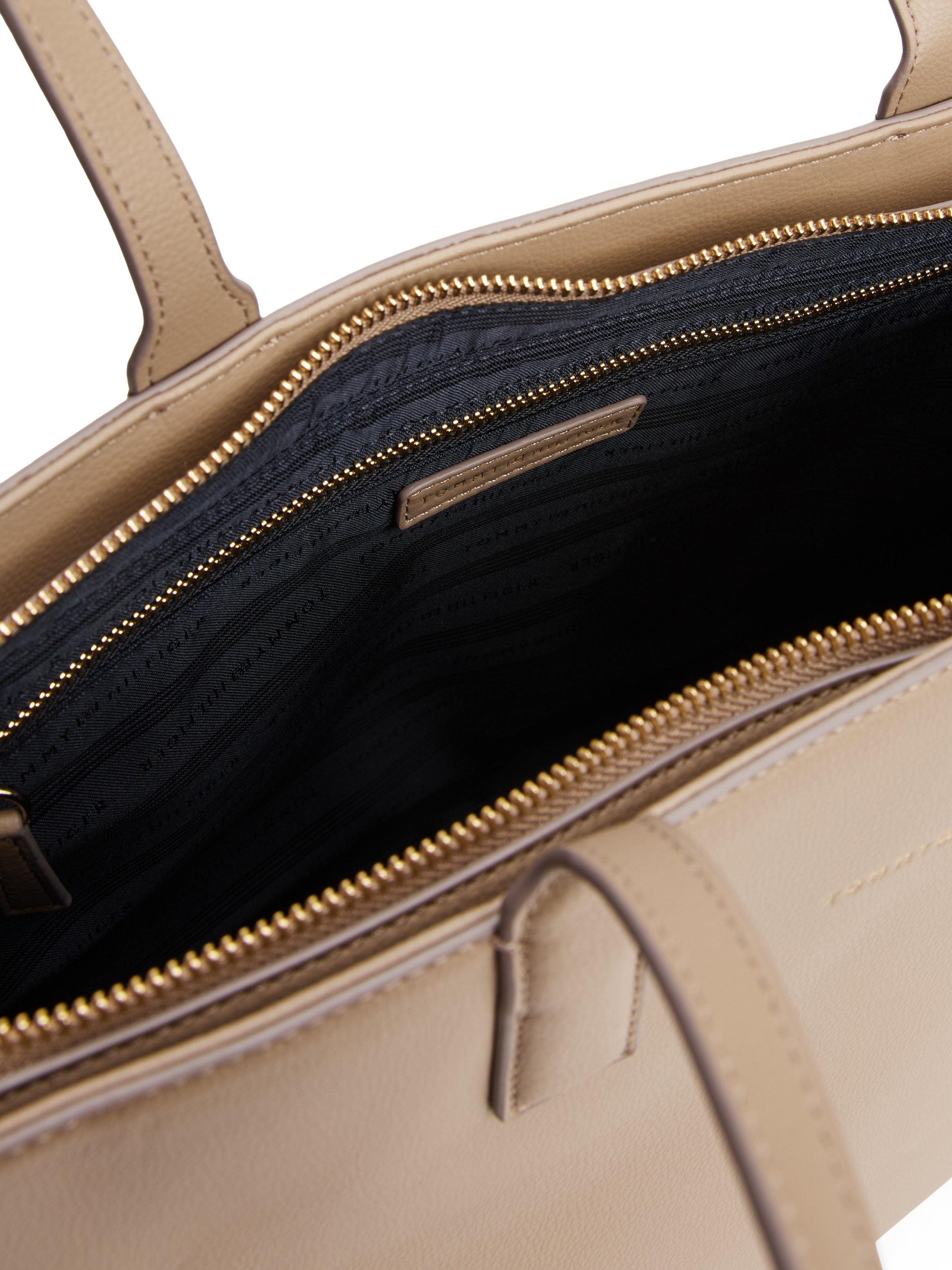Tommy Hilfiger Tragetasche »TH LOGOTAPE TOTE«, Damen Henkeltasche, Schultertasche mit doppeltem Tragegriff