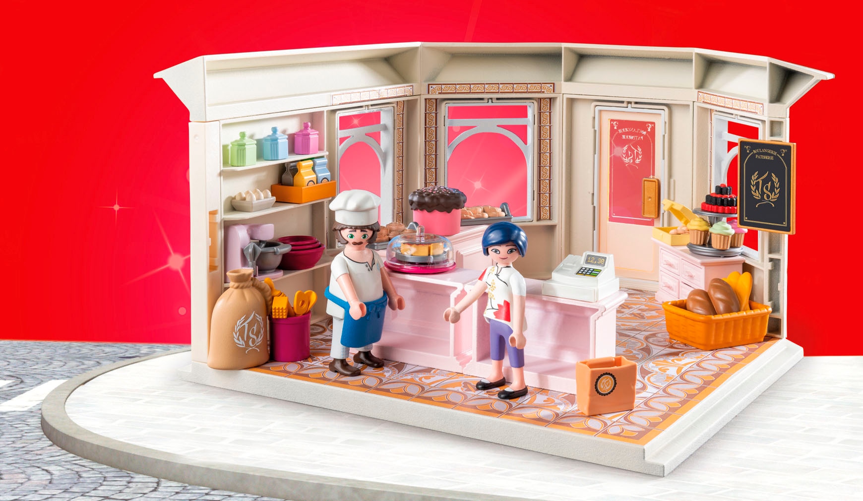 Playmobil® Konstruktions-Spielset »Miraculous: Französische Bäckerei (71863)«, (93 St.), Made in Europe