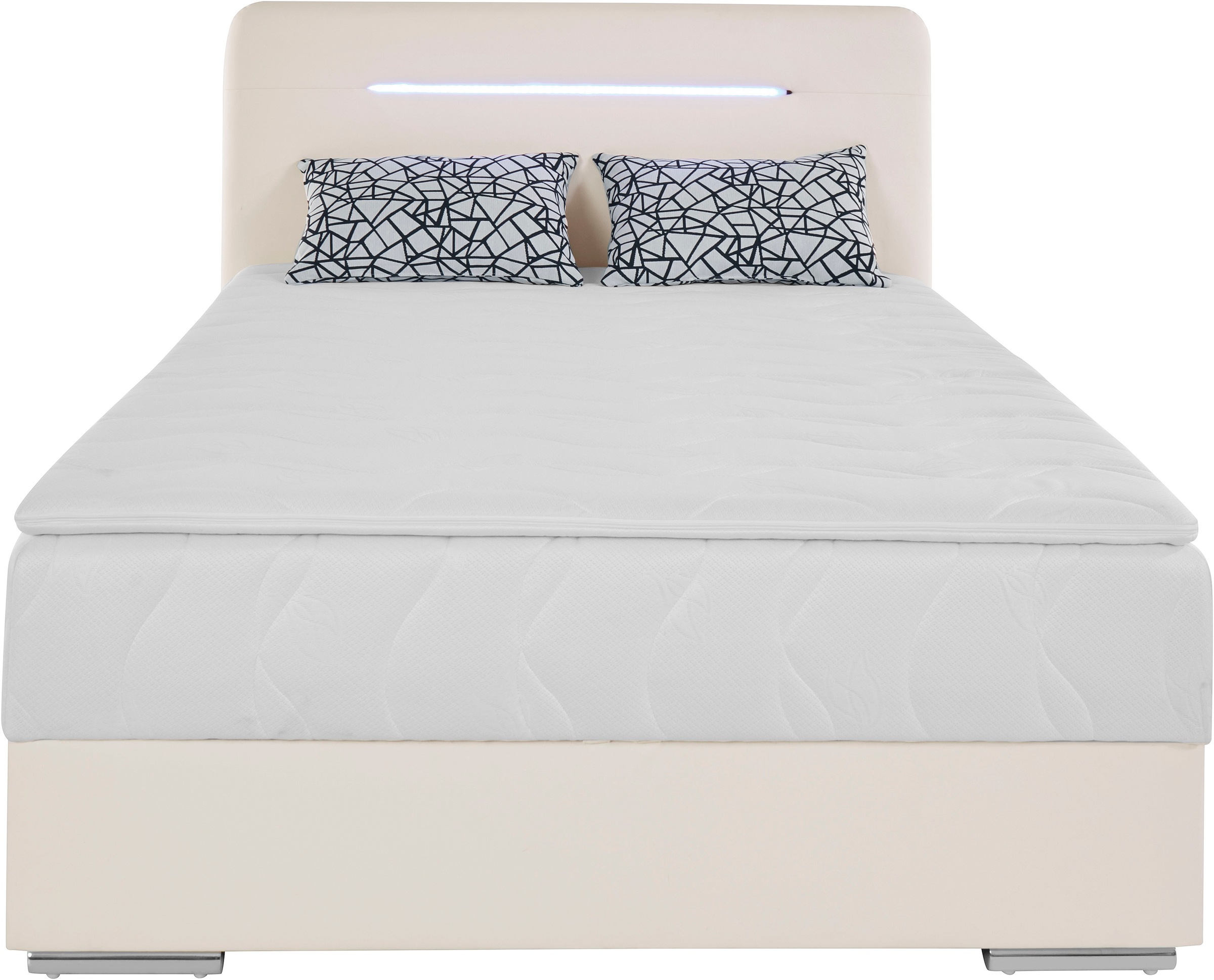COTTA Boxbett »Lighstar«, inklusive LED-Beleuchtung, Topper, Bettkasten und Zierkissen