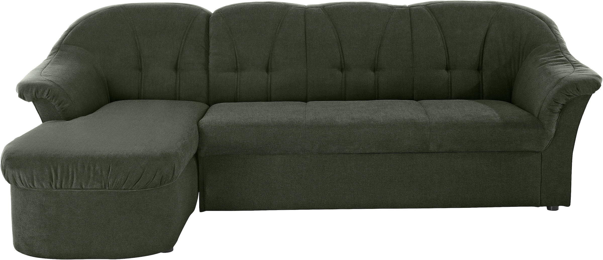 DOMO collection Ecksofa »Pegnitz, elegante Rückensteppung, komfortabel, L-F günstig online kaufen