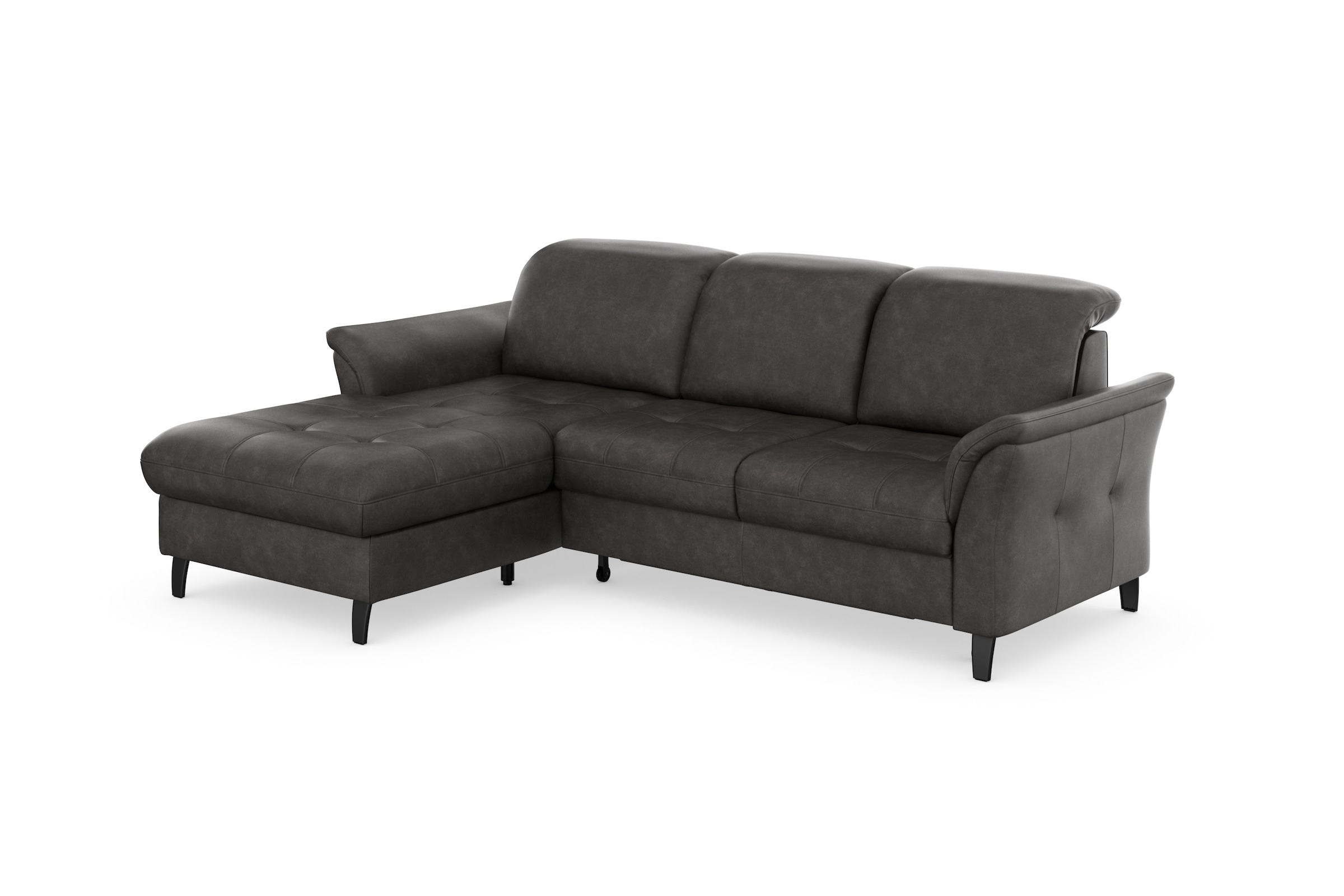 sit&more Ecksofa »Maggiore L-Form«, wahlweise mit Kopfteilverstellung, Bettfunktion und Bettkasten