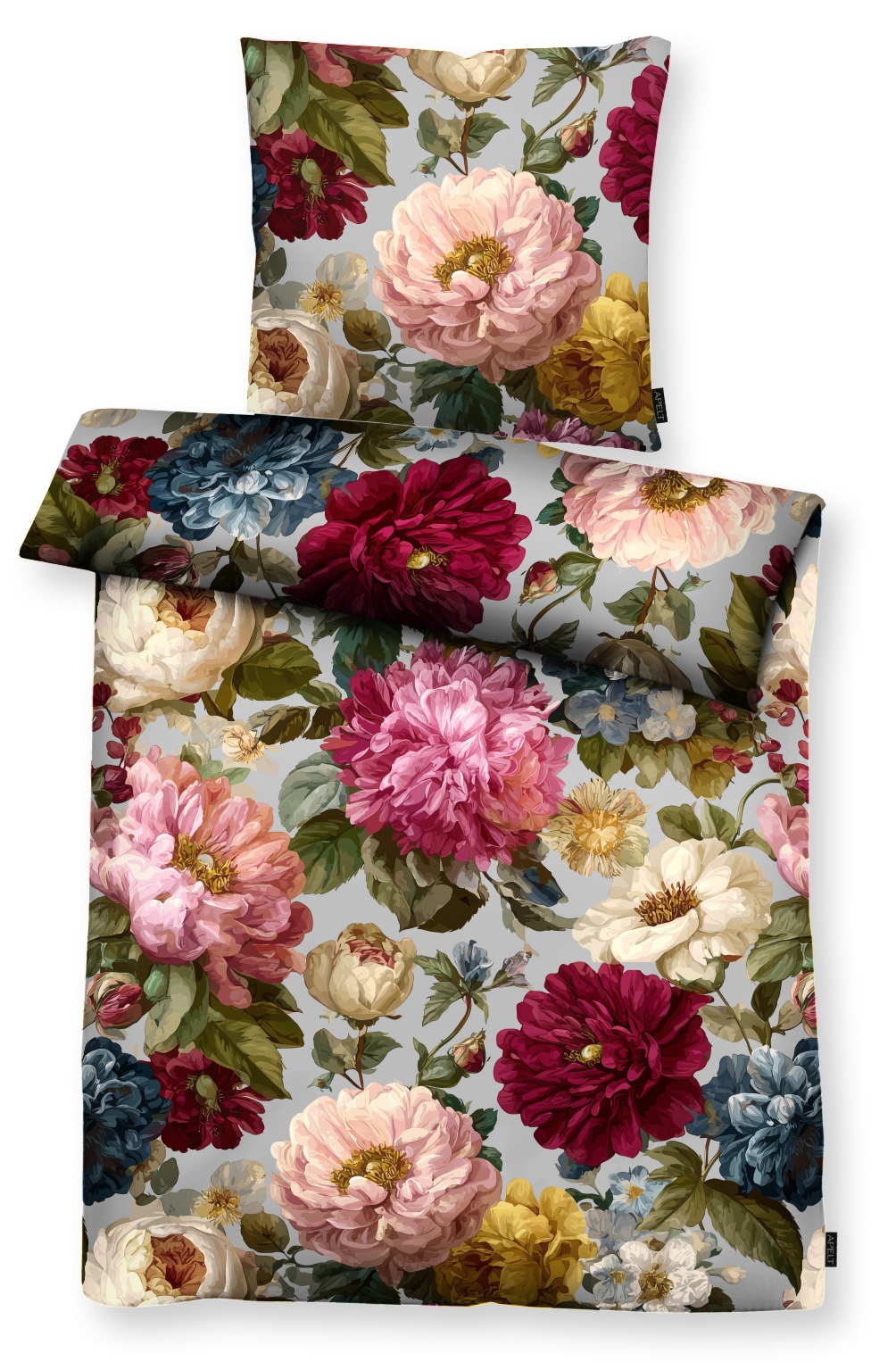 APELT Bettwäsche »Daphne« 2 Bettwäsche-Set mit Reißverschluss, Baumwoll-Satin, Digitaldruck