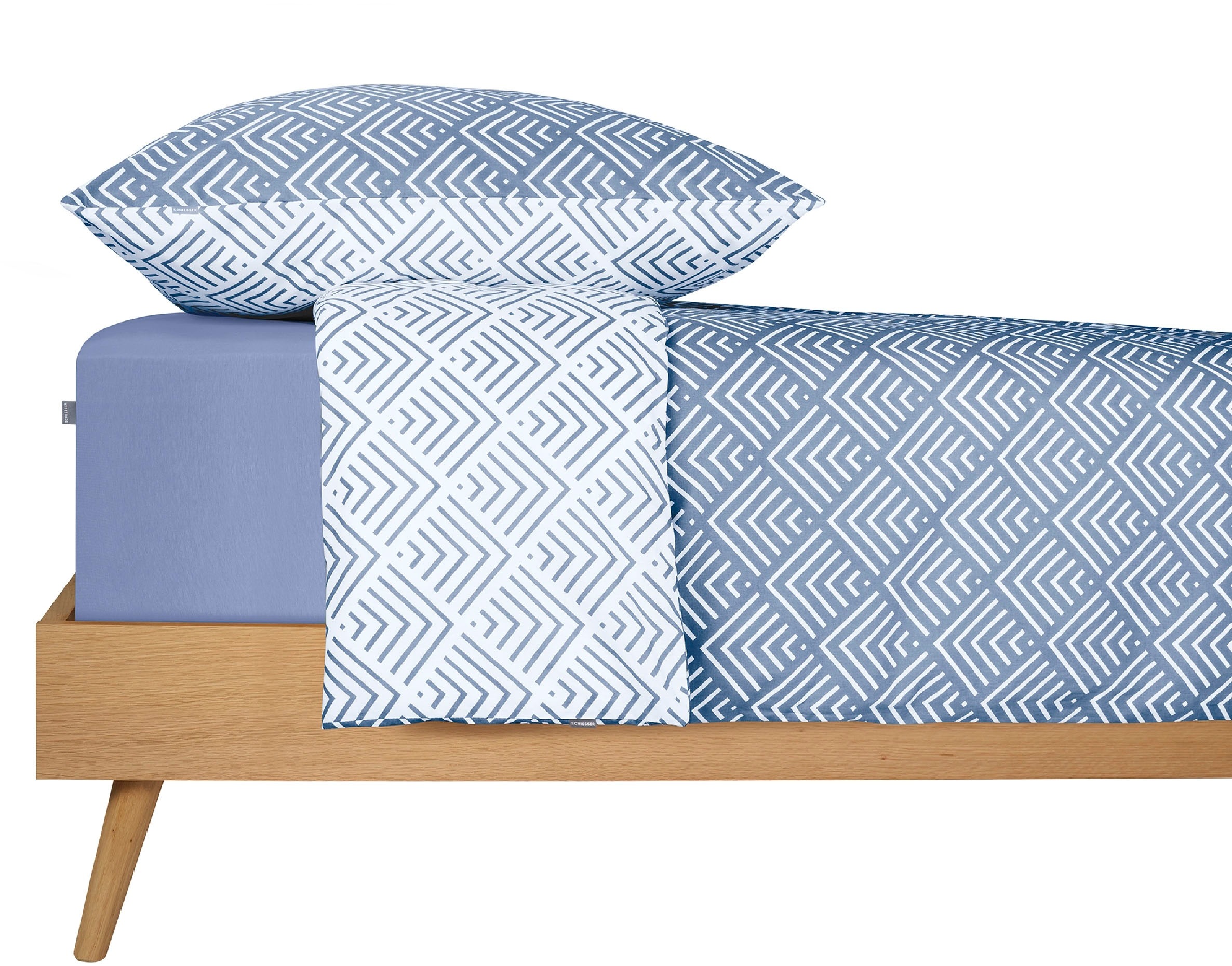 Schiesser Bettwäsche »Mabel aus weicher Baumwolle mit abstraktem Muster«, MADE IN GREEN by OEKO-TEX®