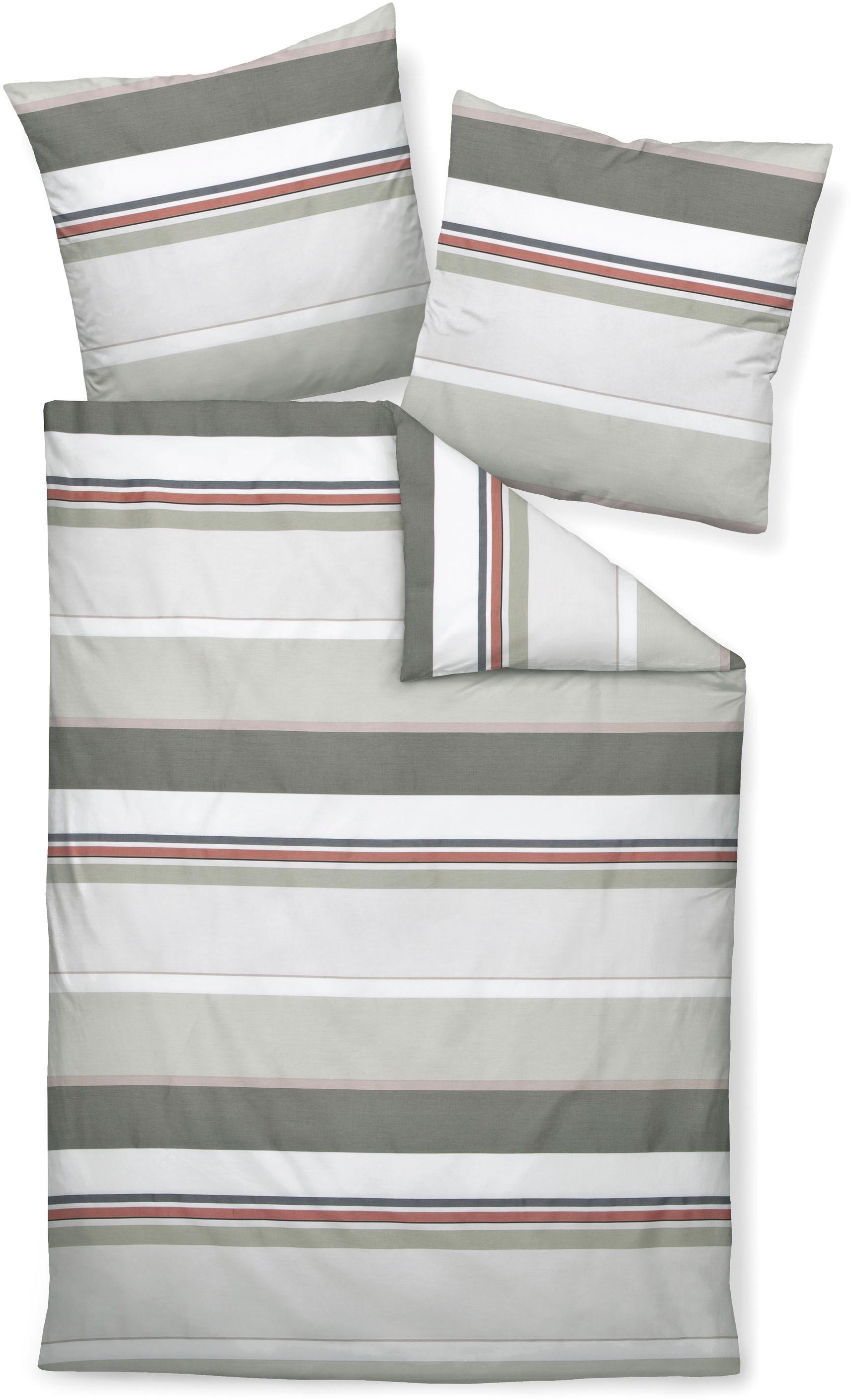 Janine Bettwäsche »Mako-Satin87090 06« mit Reißverschluss günstig online kaufen