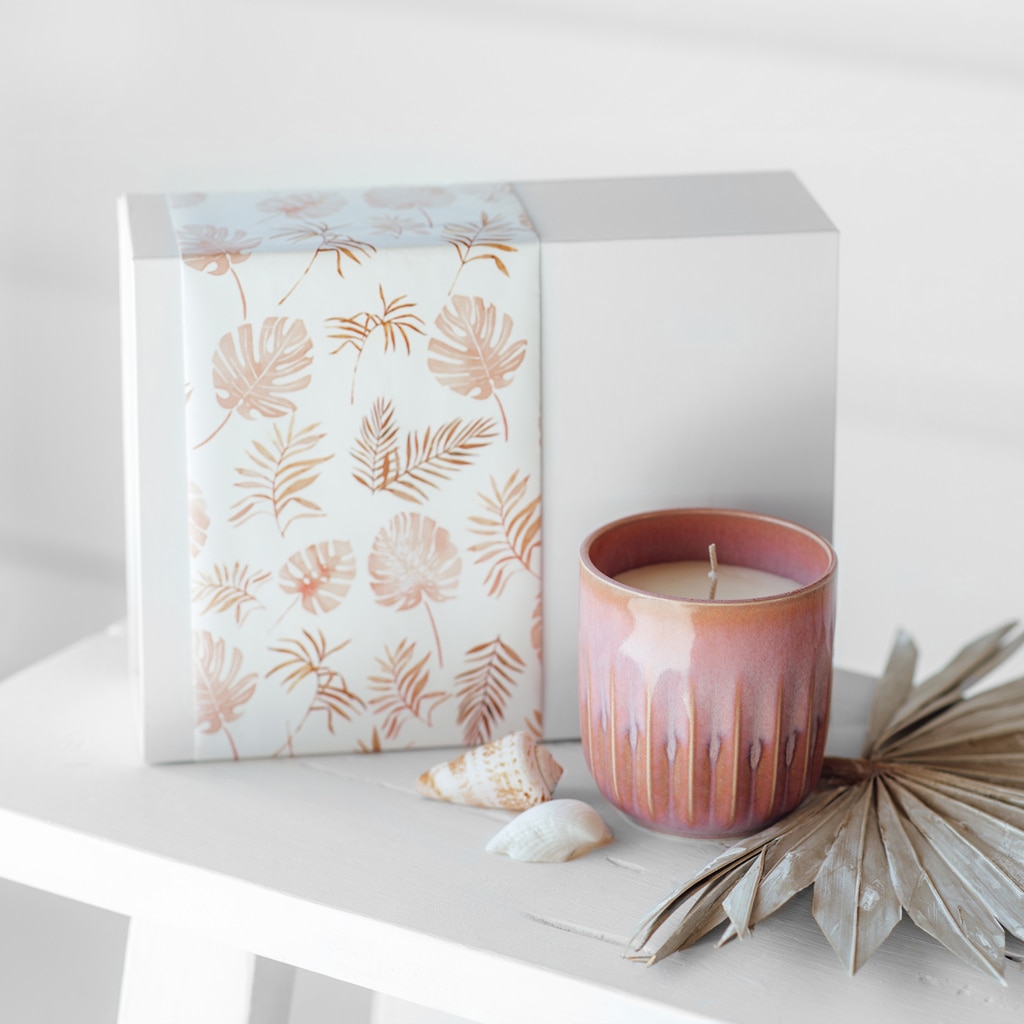 like. by Villeroy & Boch Duftkerze »Duftkerze Sunkissed Perlemor Home Coral ø 8,5 x 9 cm rosa«
