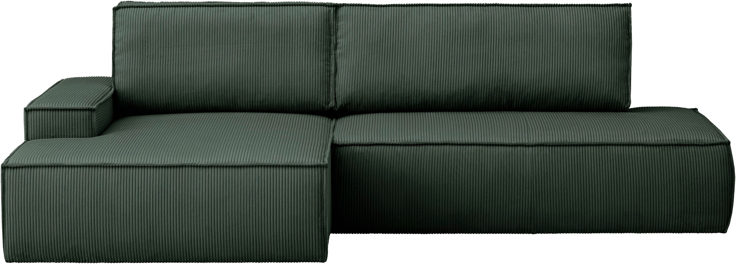 Home affaire Ecksofa »SHERWOOD, Schlafsofa in L-Form offen (275cm), Cord, L günstig online kaufen