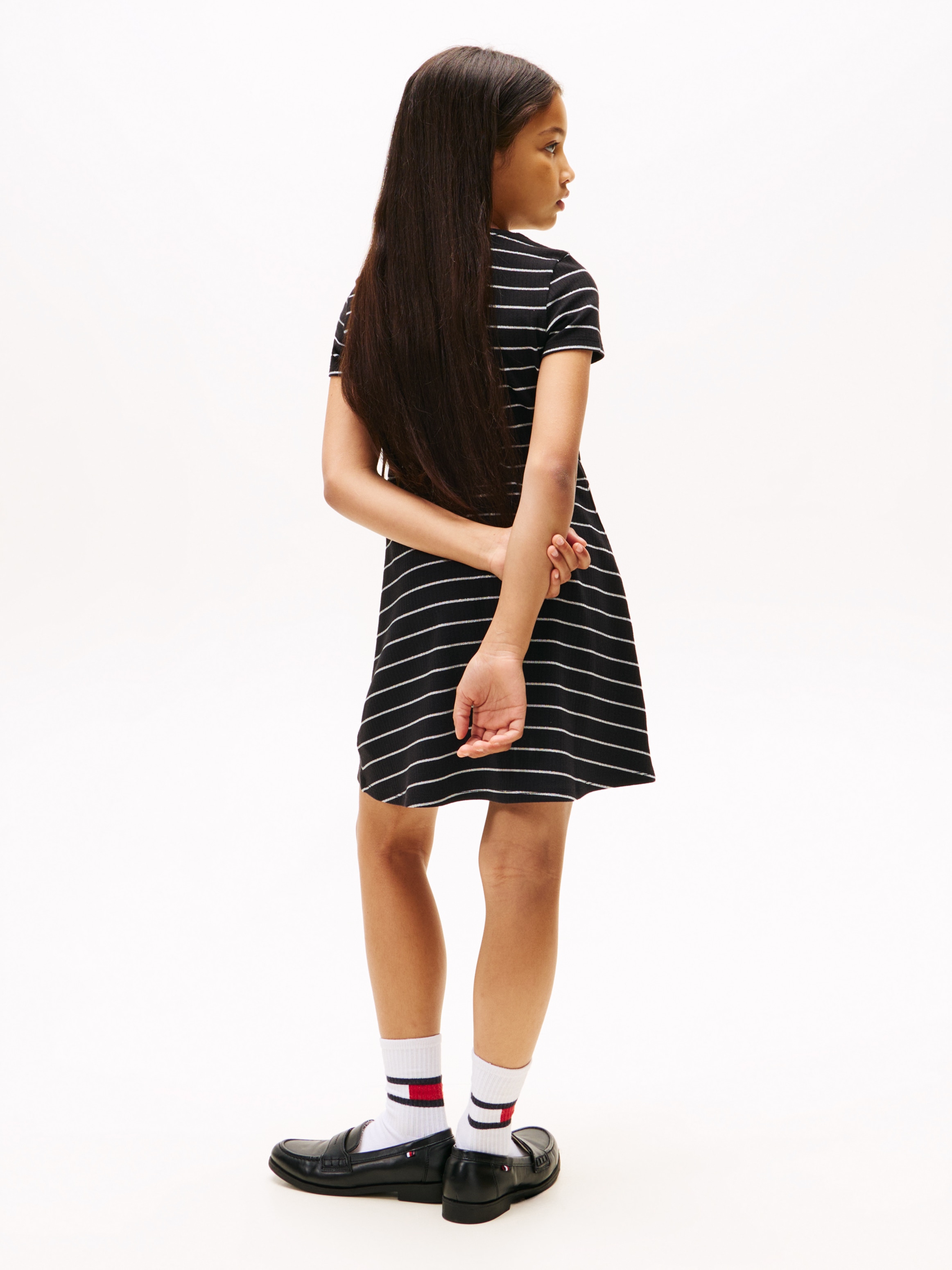 Tommy Hilfiger Skaterkleid »LUREX SKATER DRESS S/S« Ohne Tasche Kinder bis 16 Jahre