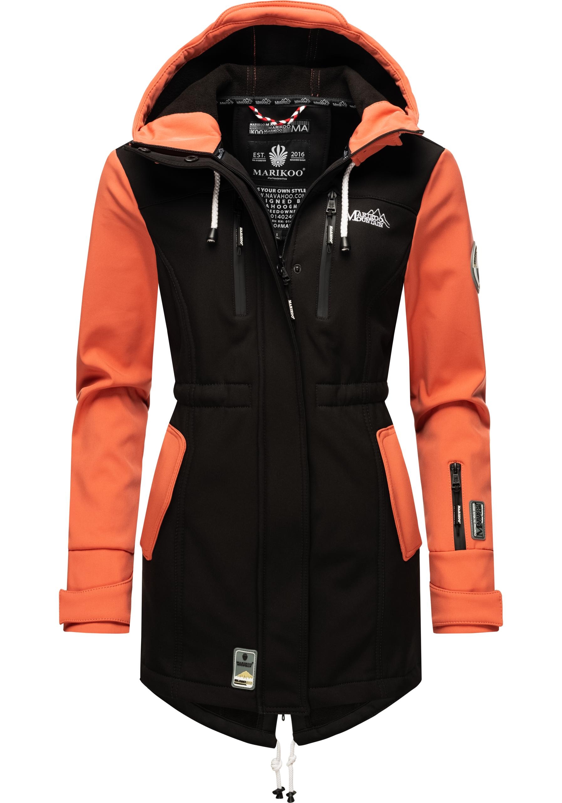 Marikoo Funktionsmantel »Zimtzicke«, sportlicher Softshell Parka mit Kapuze kaufen