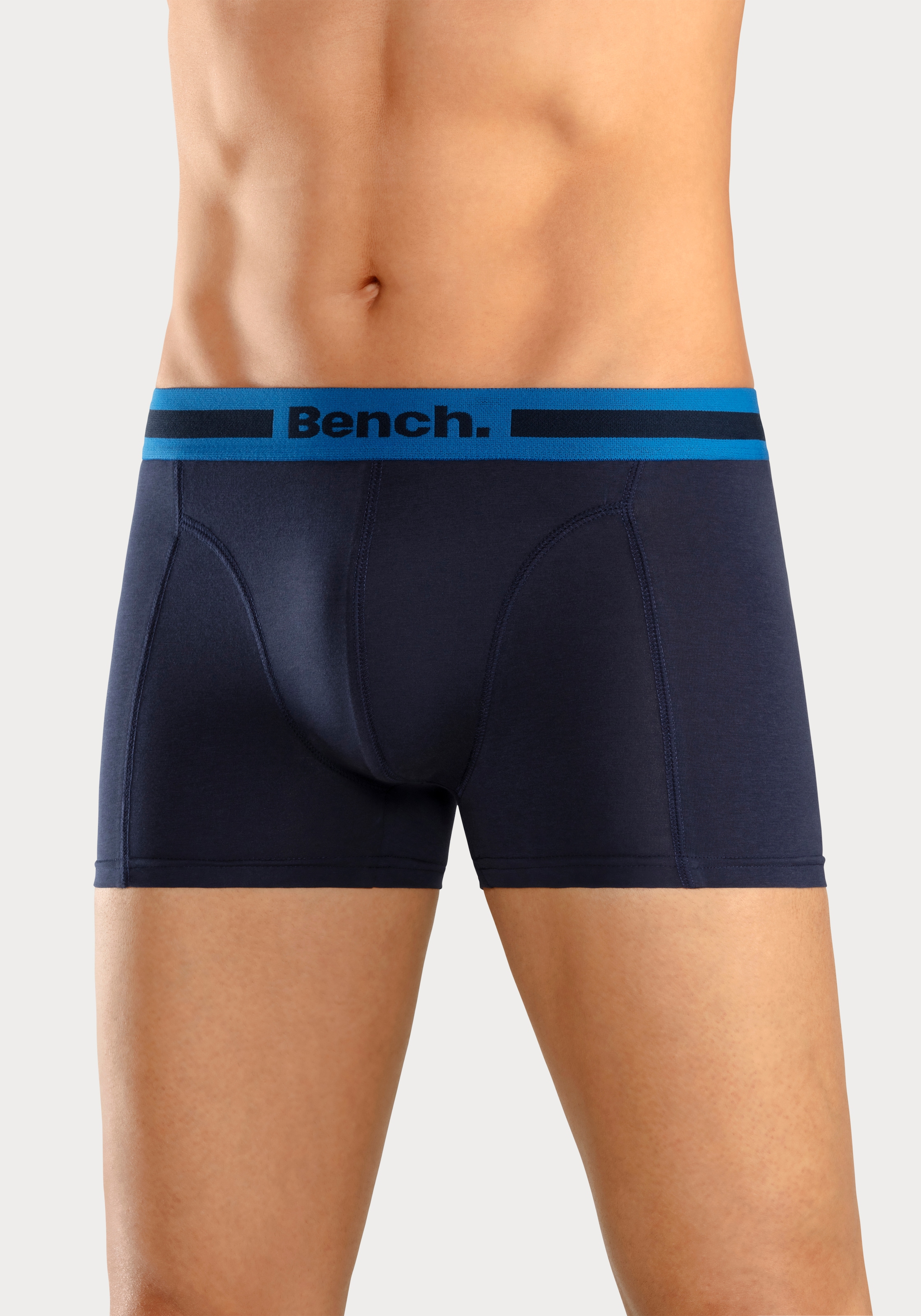Bench. Boxer »Boxershorts für Herren«, (Packung, 4 St.), mit Overlock-Nähten vorn