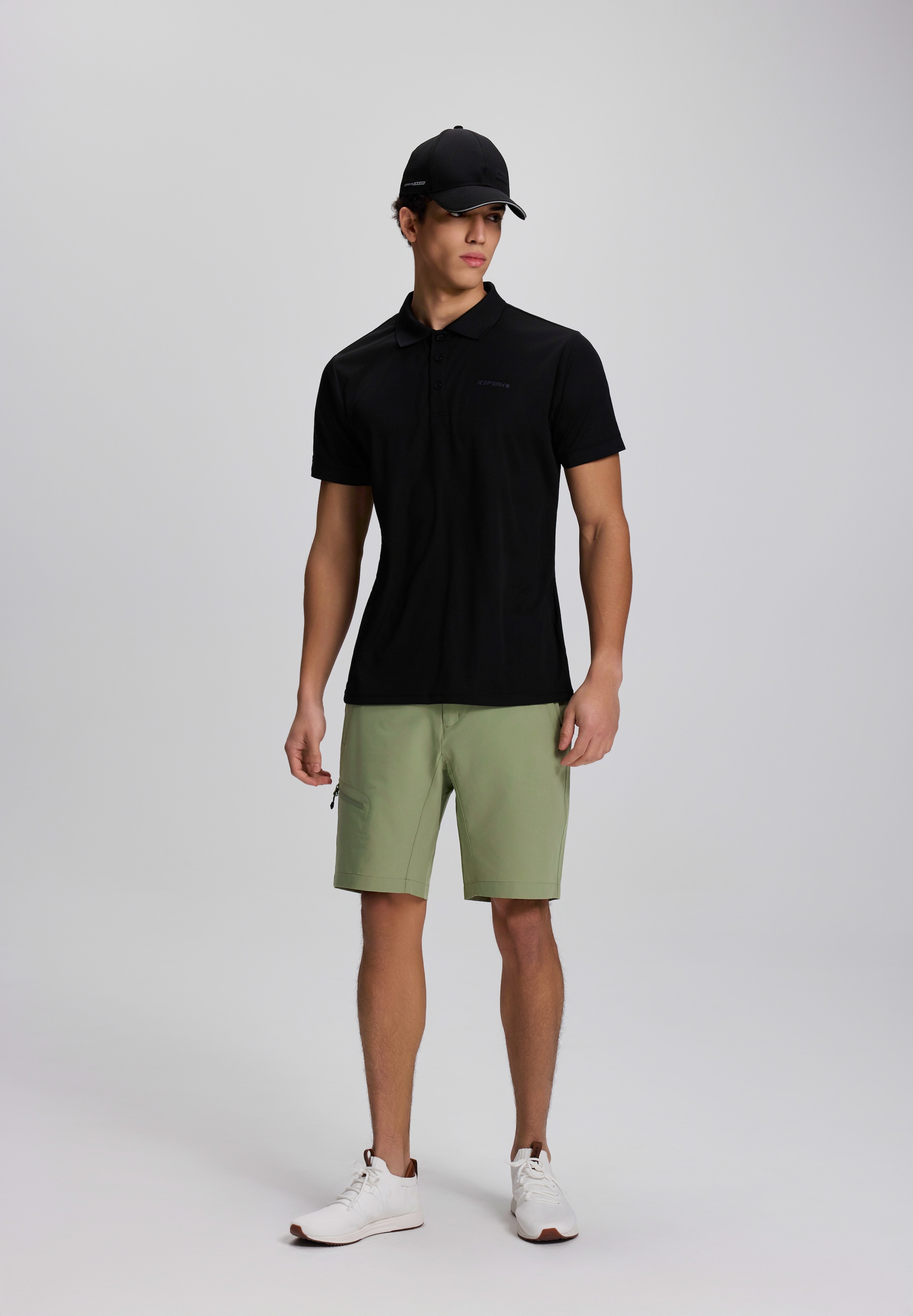 Icepeak Poloshirt »H POLOSHIRT BELLMONT« sportlicher Schnitt, Polokragen mit Knopfleiste