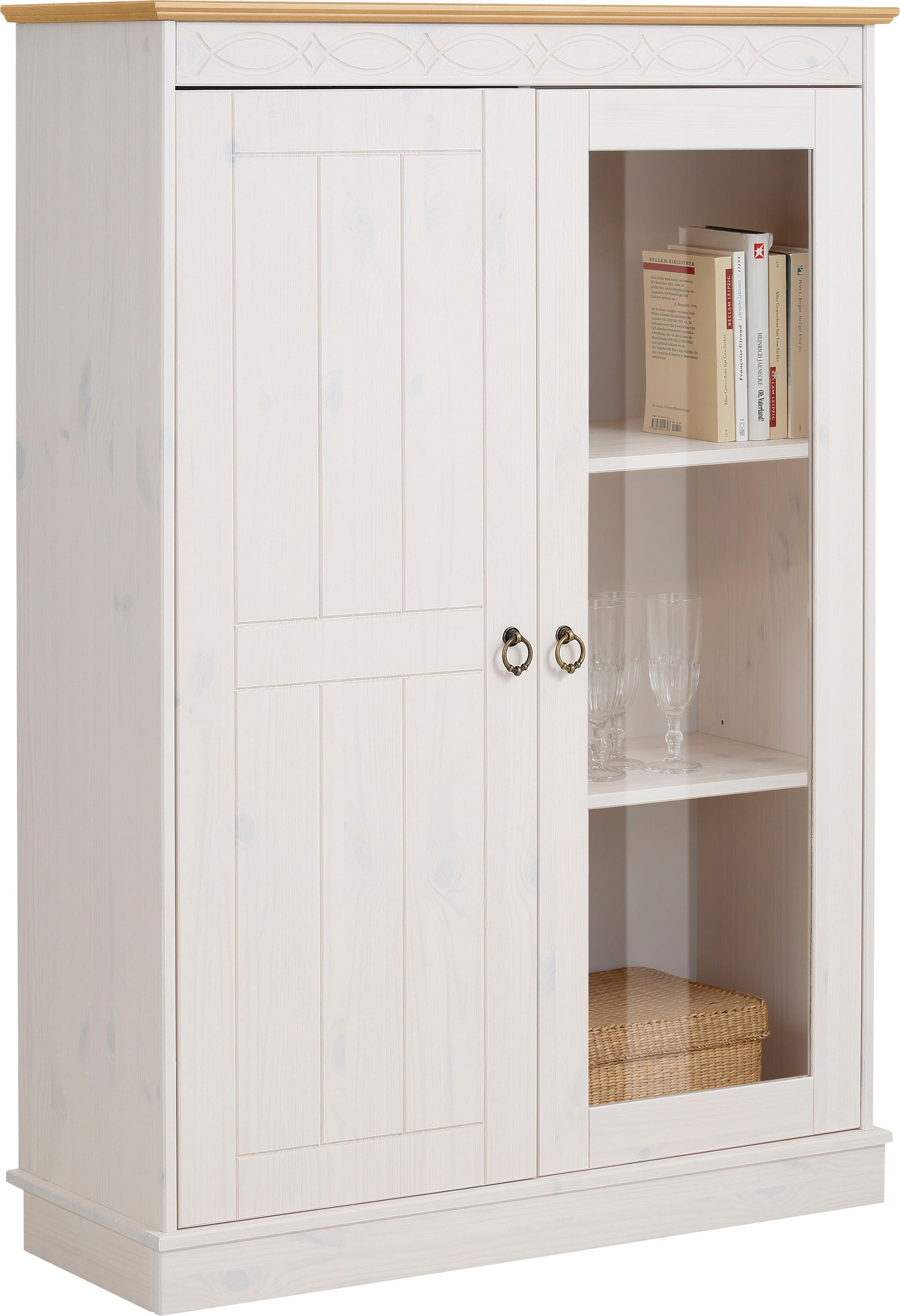 Home affaire Highboard »Indra«, Vitrine, Breite 86 cm