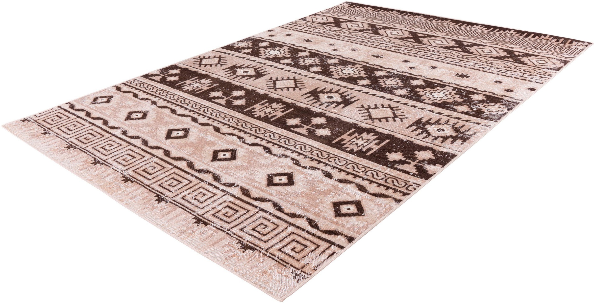 calo-deluxe Teppich »Ruzica-303«, rechteckig, 6 mm Höhe, Flachgewebe, Vintage Design, Wohnzimmer