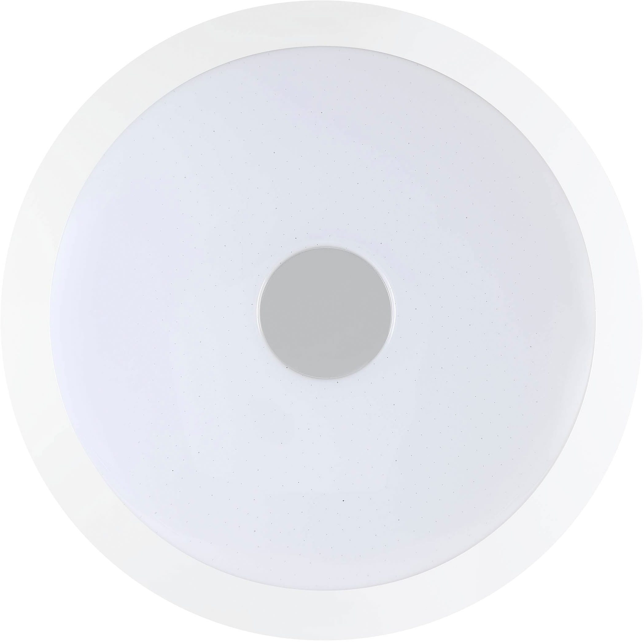 EGLO Deckenleuchte »Lanciano 1 Deckenlampe, Stahl und Kunststoff, Kristall-Effekt, Lampe« LED-Modul 1 Stk. Kaltweiß | Neutralweiß | Warmweiß mit Kristall-Effekt, Fernbedienung, CCT, Nachtlicht, dimmbar, Ø40cm