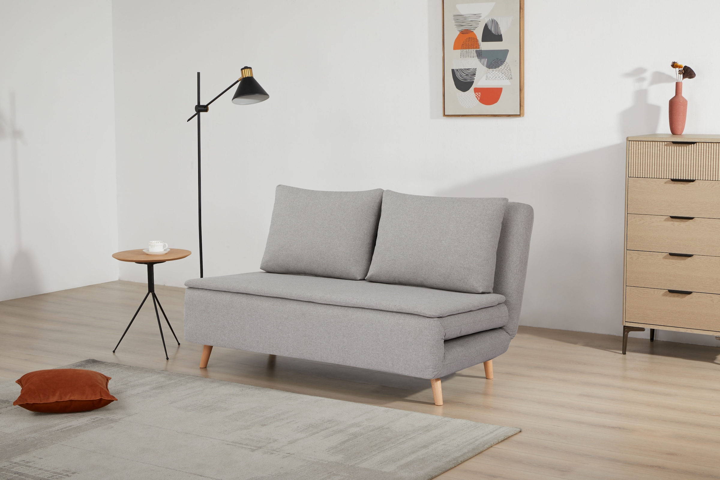 INOSIGN 2-Sitzer »AINSLEYSLEEPL«, Verstellbare Rückenlehne und Sofa mit Bettfunktion