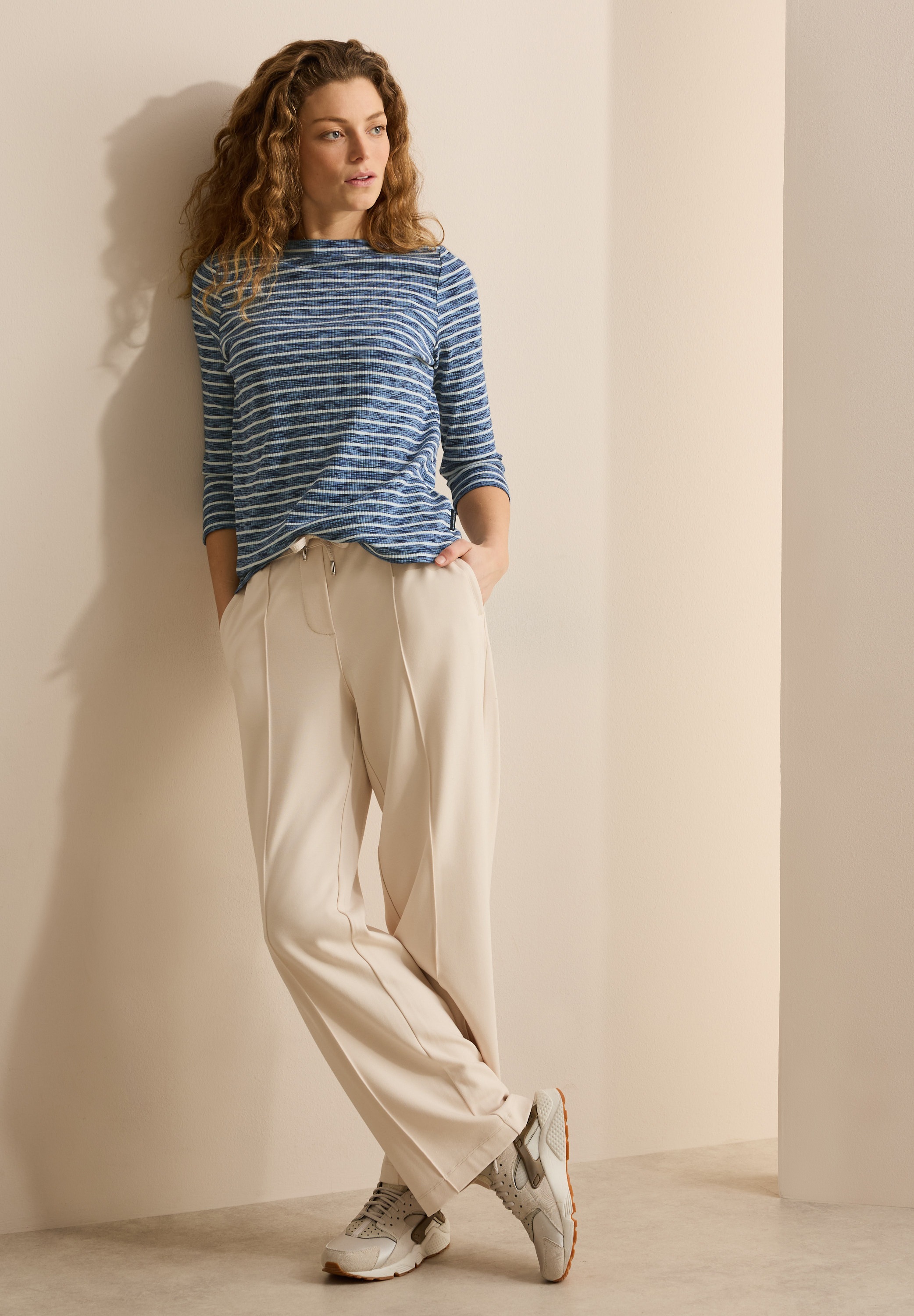 Cecil Langarmshirt, melierte Optik