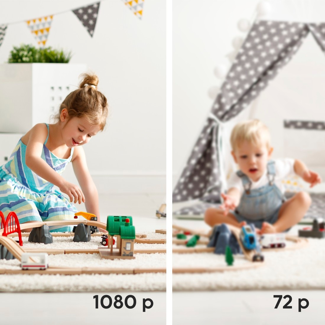 Hama Überwachungskamera »WLAN-Überwachungskamera Full HD schwenkbar mit Nachtsicht« 355° schwenkbar, 50° neigbar, Personenerkennung, Gegensprechfunktion