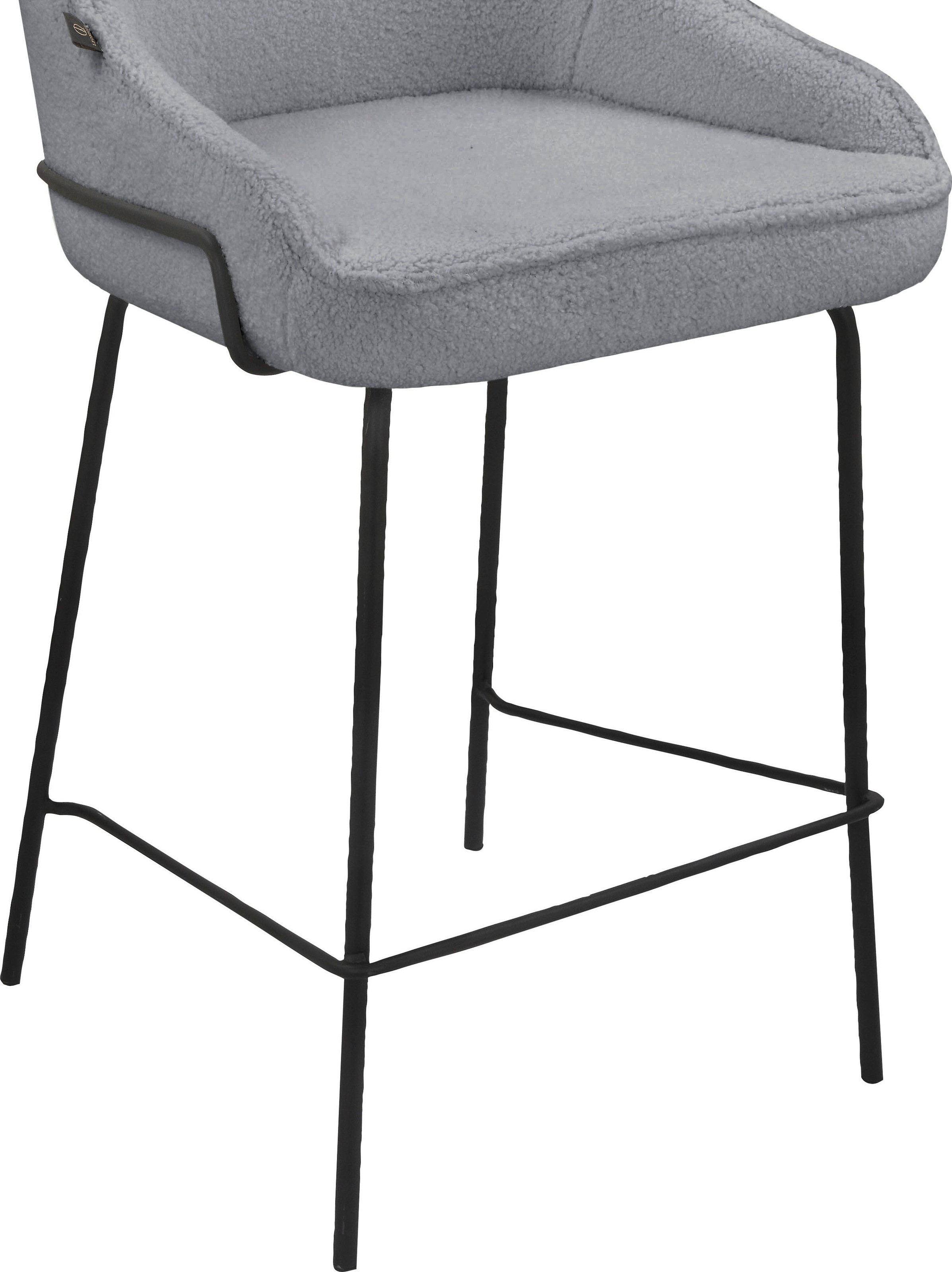 Leonique 4-Fußstuhl »Puant«, 2 St., Struktur, mit Stoff aus Polyester/recyceltem Polyester, Sitzhöhe 65 cm