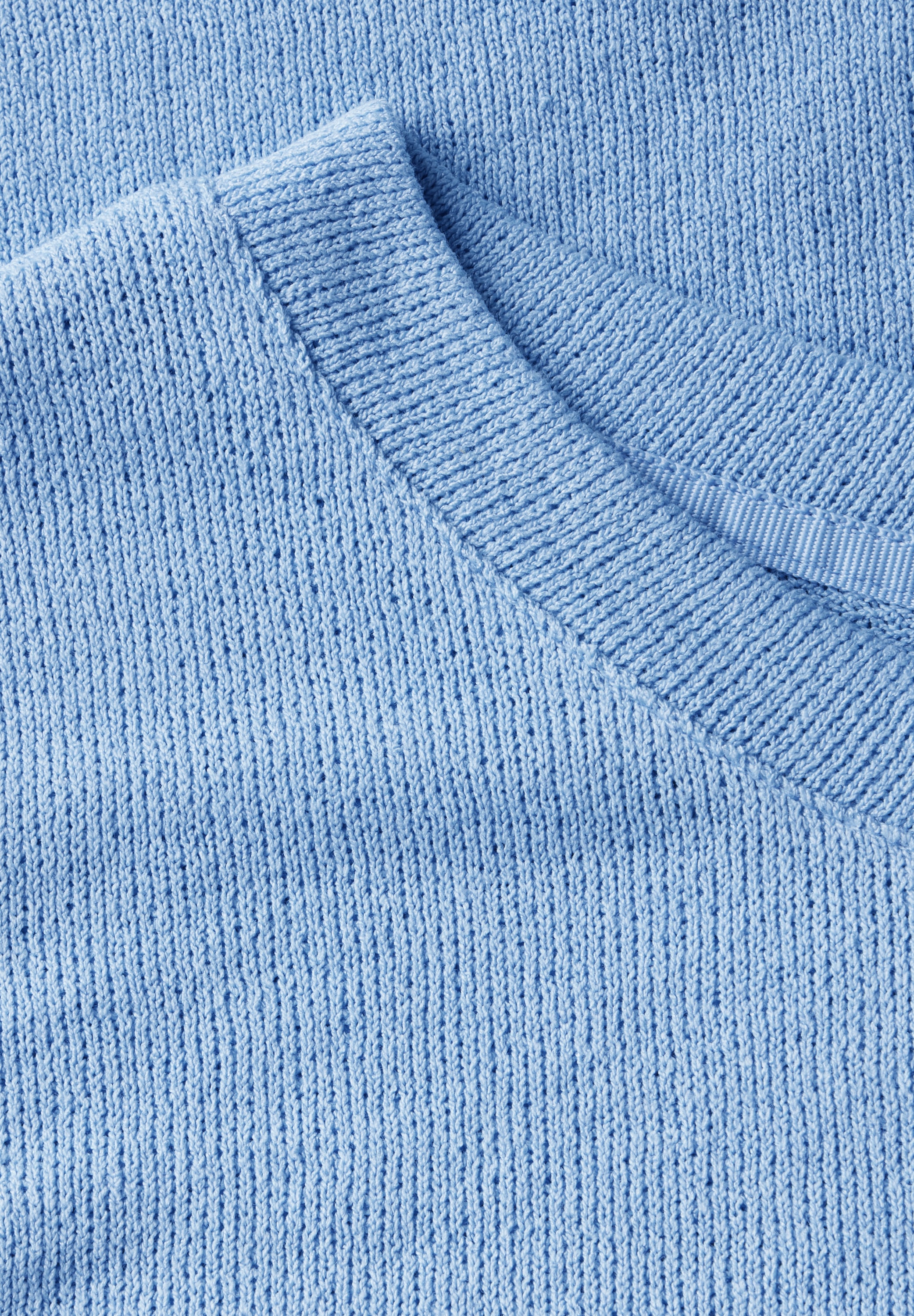 STREET ONE T-Shirt, 3/4-Arm und im Strick-Look