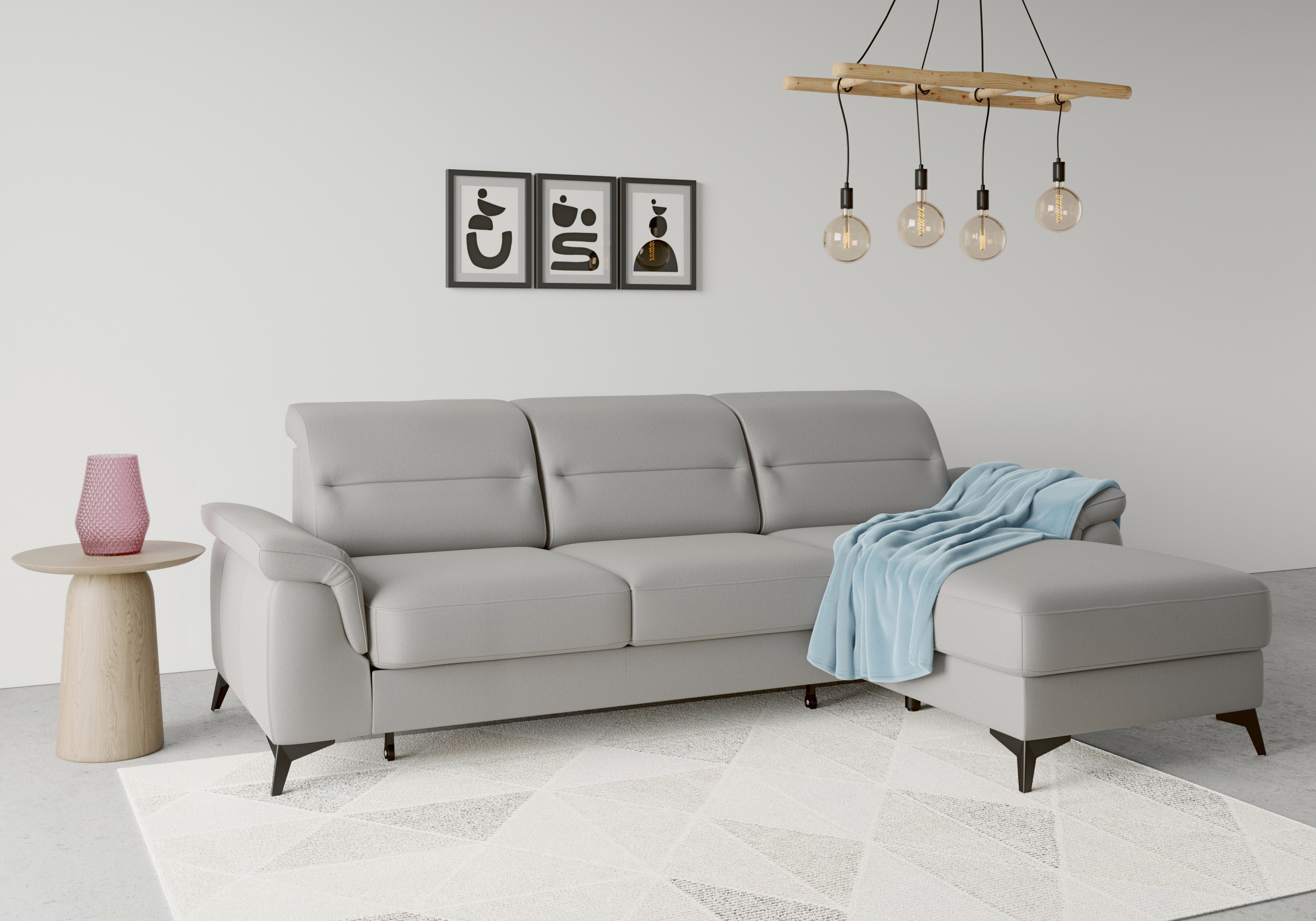 sit&more Ecksofa »Sinatra L-Form«, mit Recamiere, optional mit Kopfteilvers günstig online kaufen