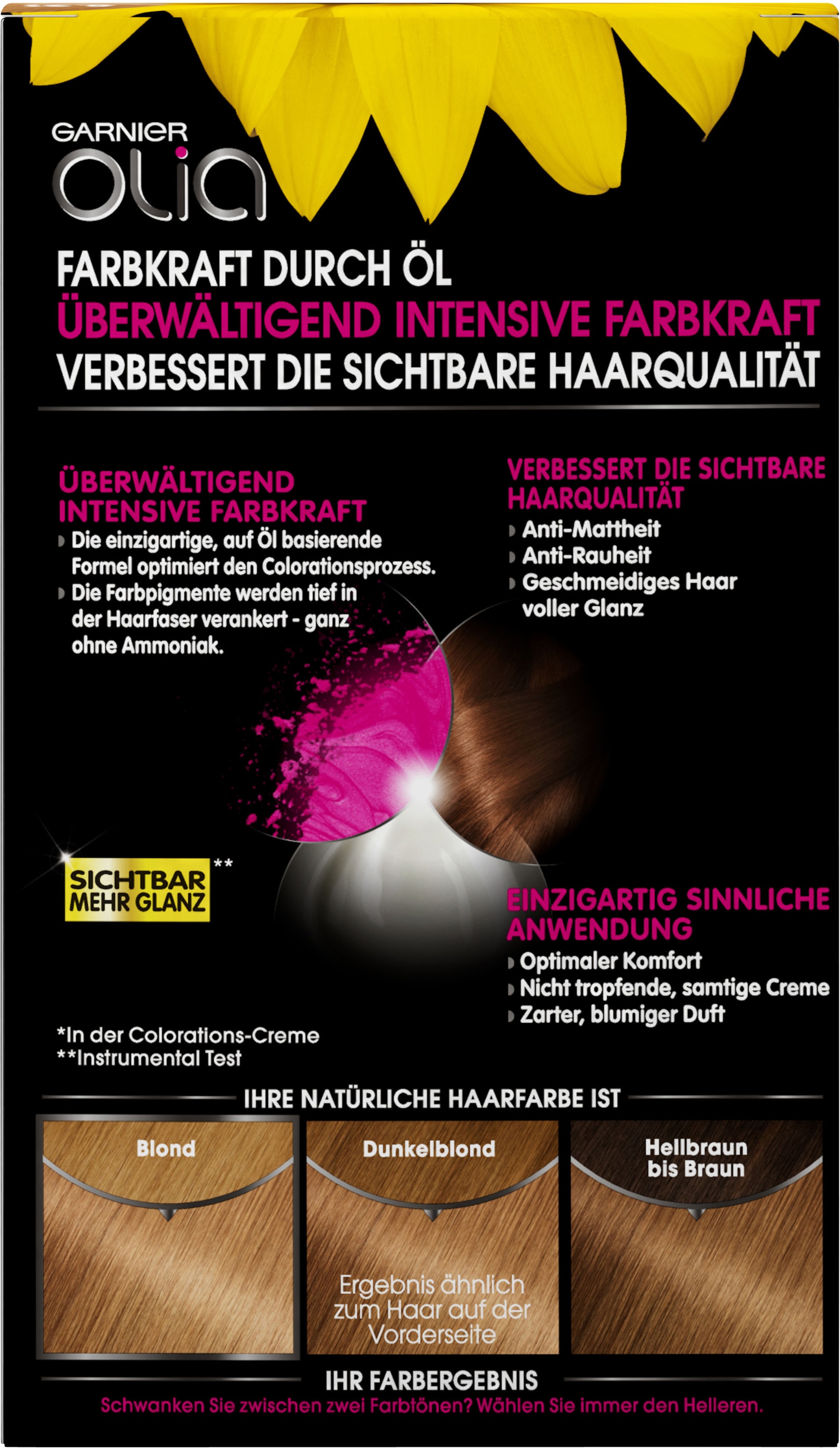 GARNIER Coloration »Olia dauerhafte Haarfarbe«, mit pflegender Formel