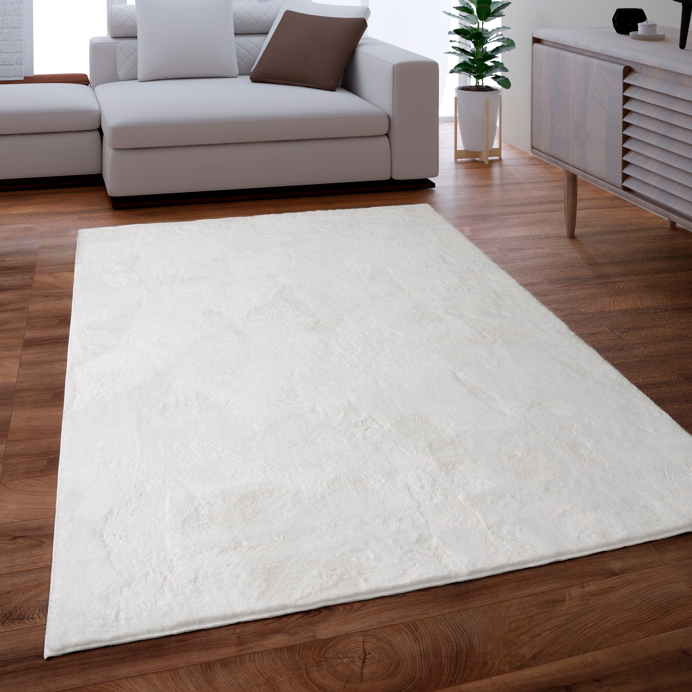 Paco Home Fellteppich »Kunstfell Soft 380«, rechteckig, 14 mm Höhe, Langflo günstig online kaufen