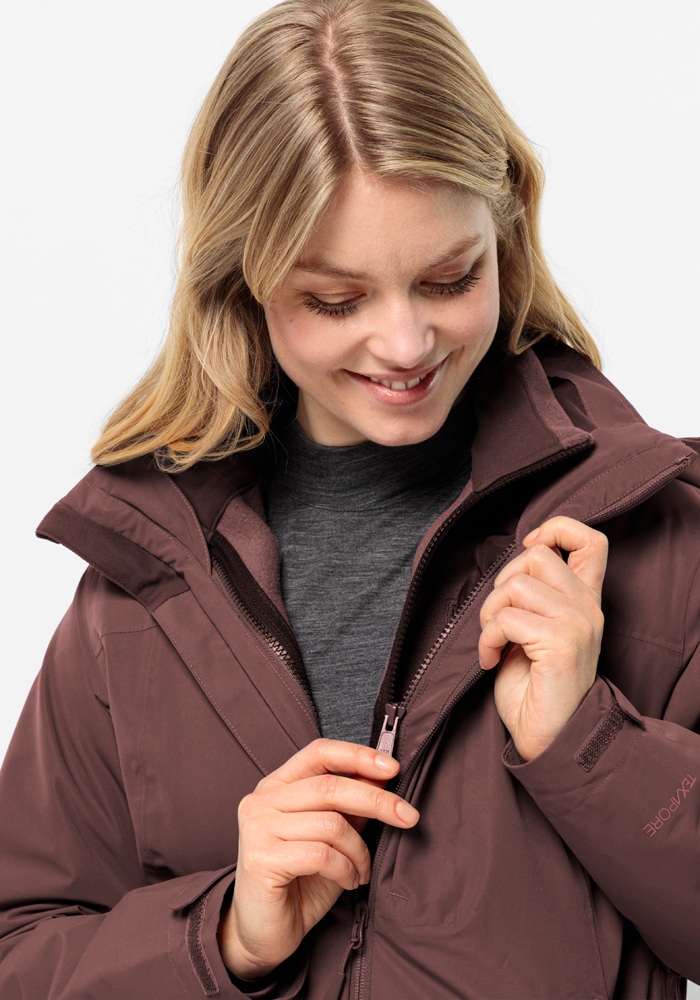 Jack Wolfskin Funktionsjacke »FERNBLICK 2L JKT W«, mit Kapuze