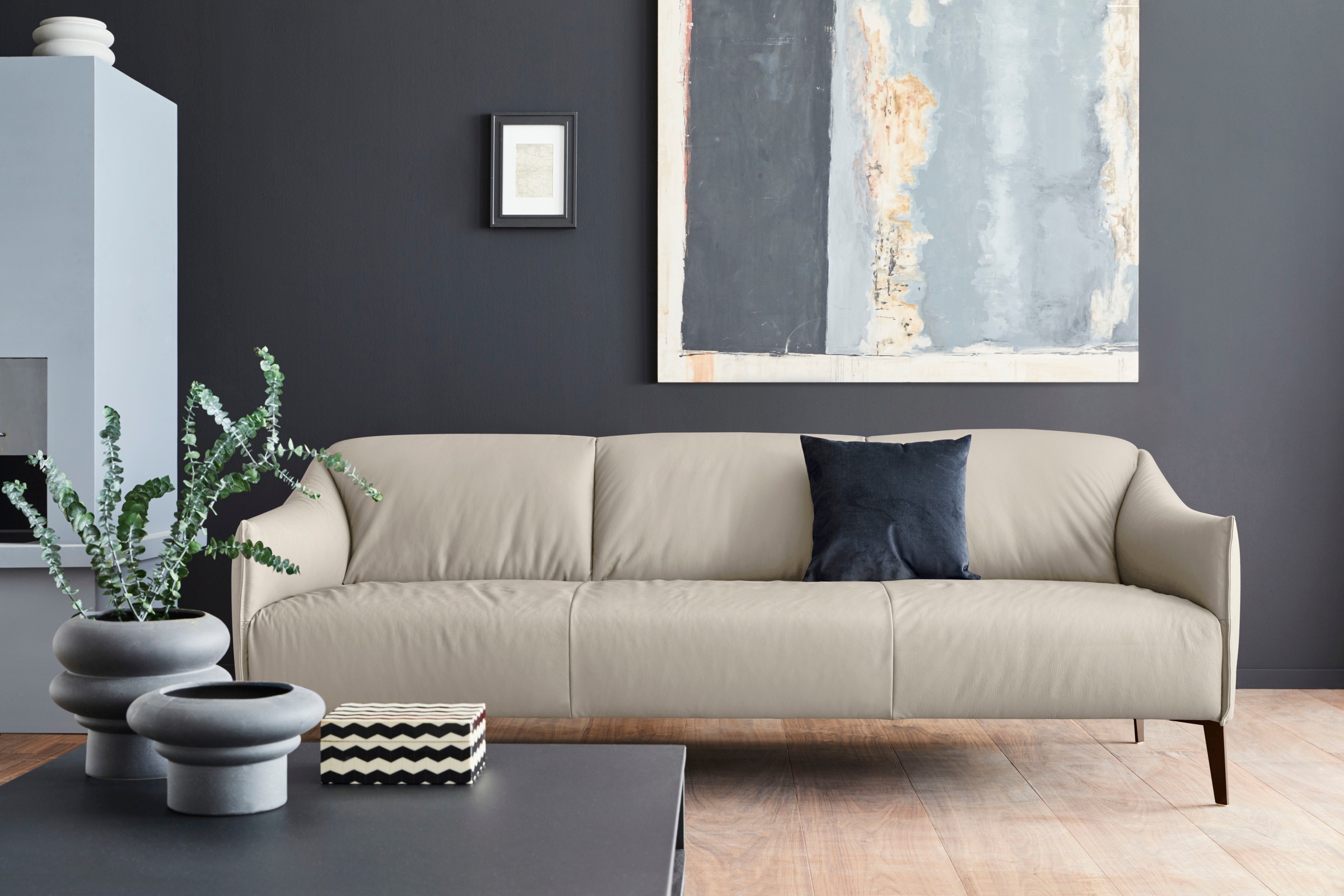 W.SCHILLIG 3-Sitzer »sally« mit Metall-Winkelfüßen in Bronze pulverbeschich günstig online kaufen