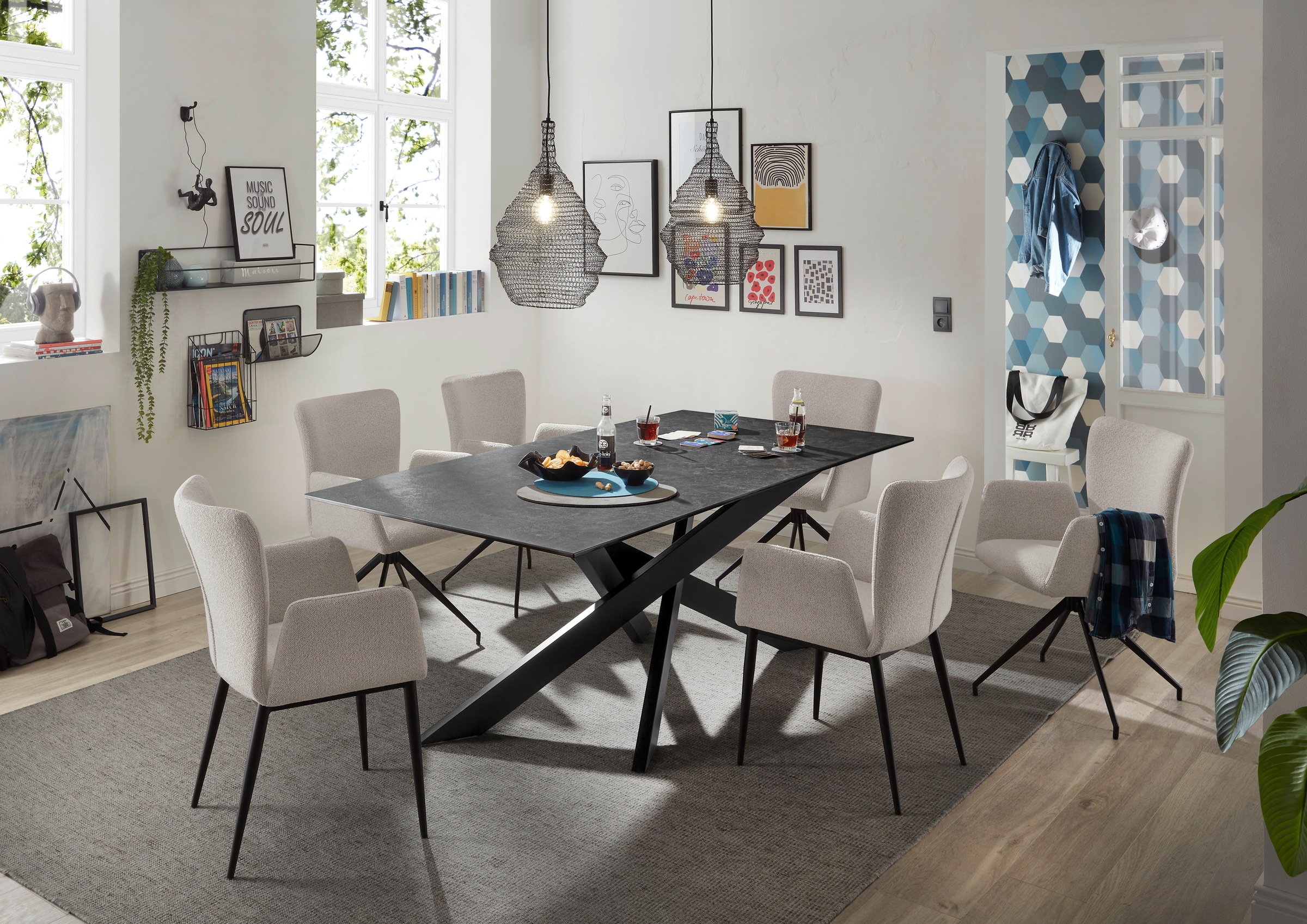 set one by Musterring Esszimmerstuhl »El Paso« () 2 Stk.Vierfuß-Gestell sch günstig online kaufen