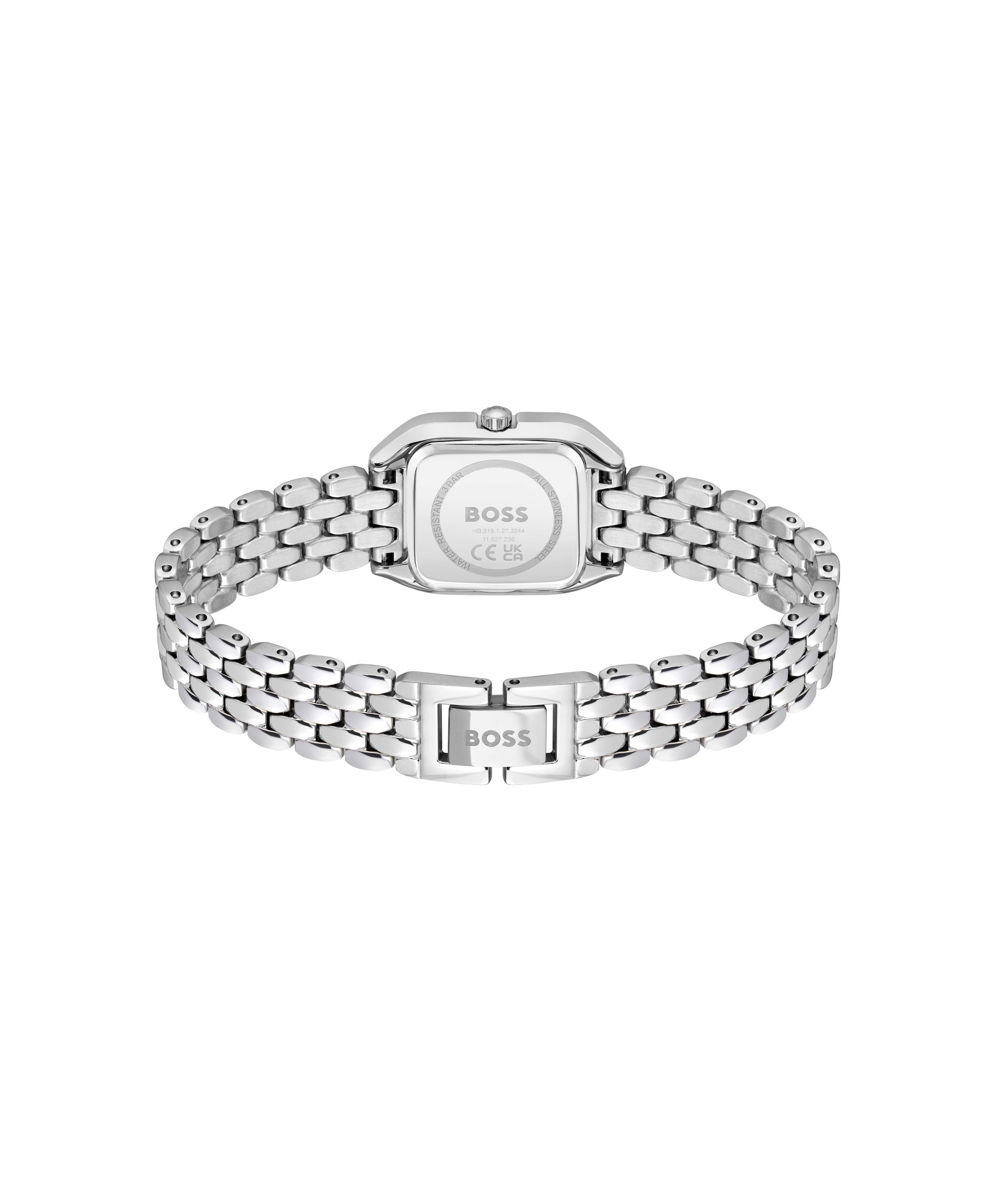 BOSS Quarzuhr »MAE PETITE« Armbanduhr, Damenuhr, Edelstahlarmband, analog