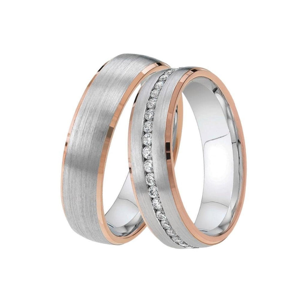 DOOSTI Trauring »Schmuck Geschenk Silber 925 Trauring Ehering Partnerring LIEBE«